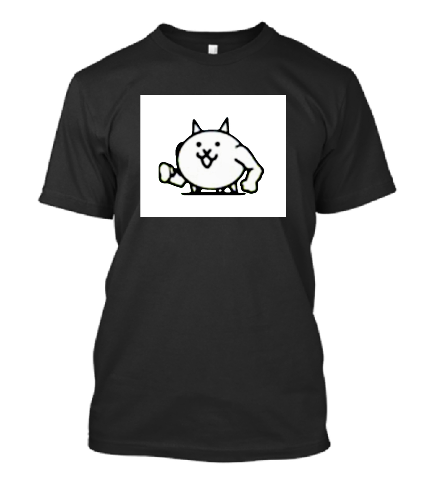 Macho Buff Cat Cartoon T-Shirt