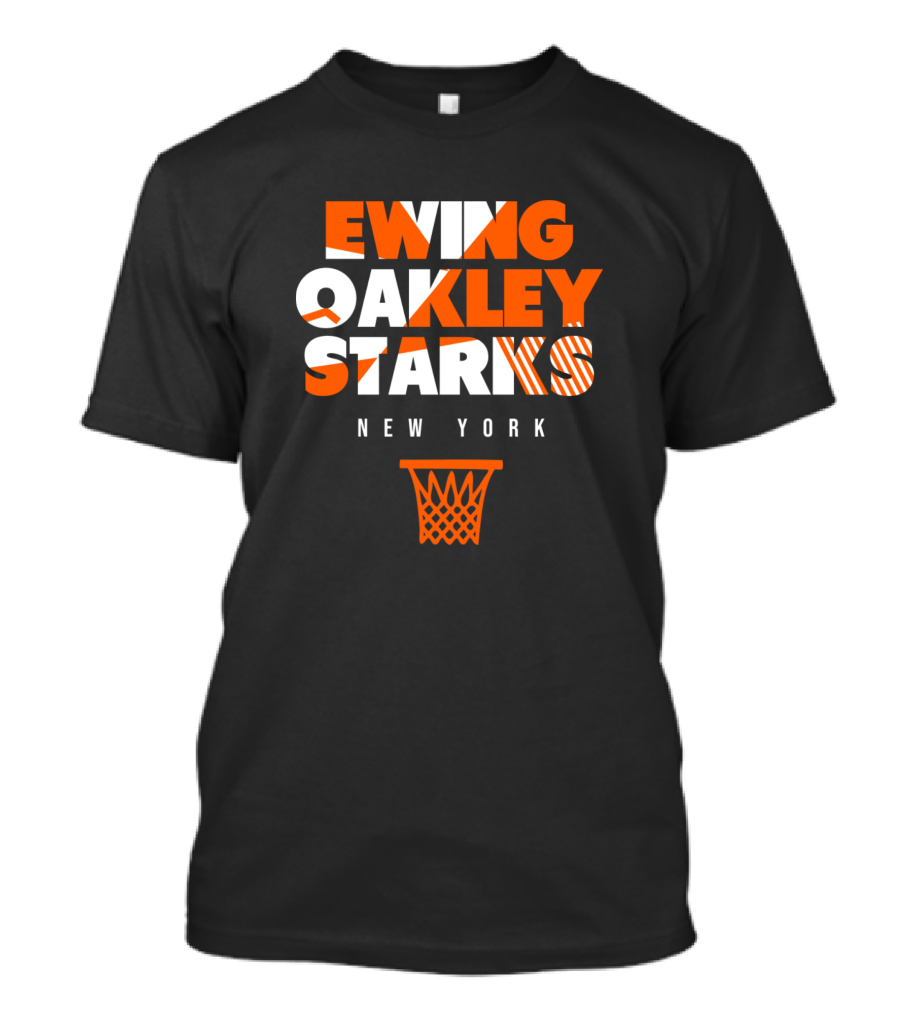 Ewing Oakley Starks New York Basketball Legend Throwback T-Shirt
