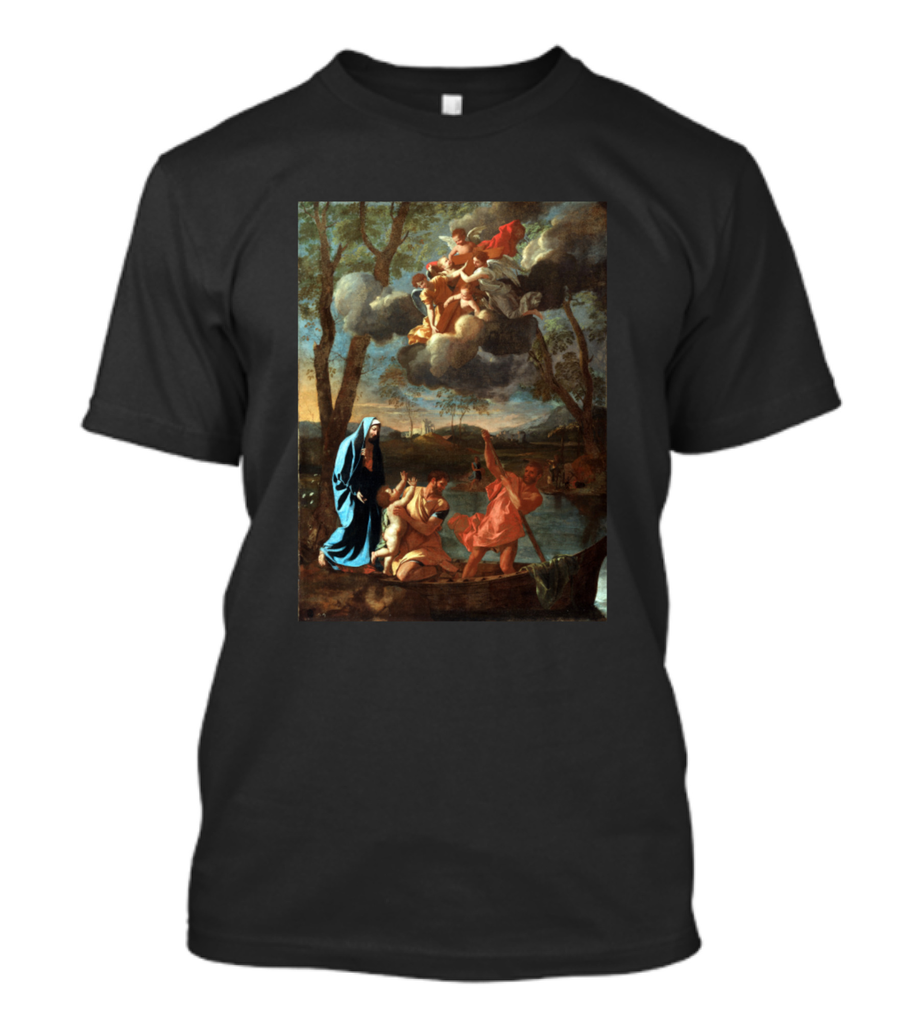 Nicolas Poussin The Return Of The Holy Family Painting Classic T-Shirt
