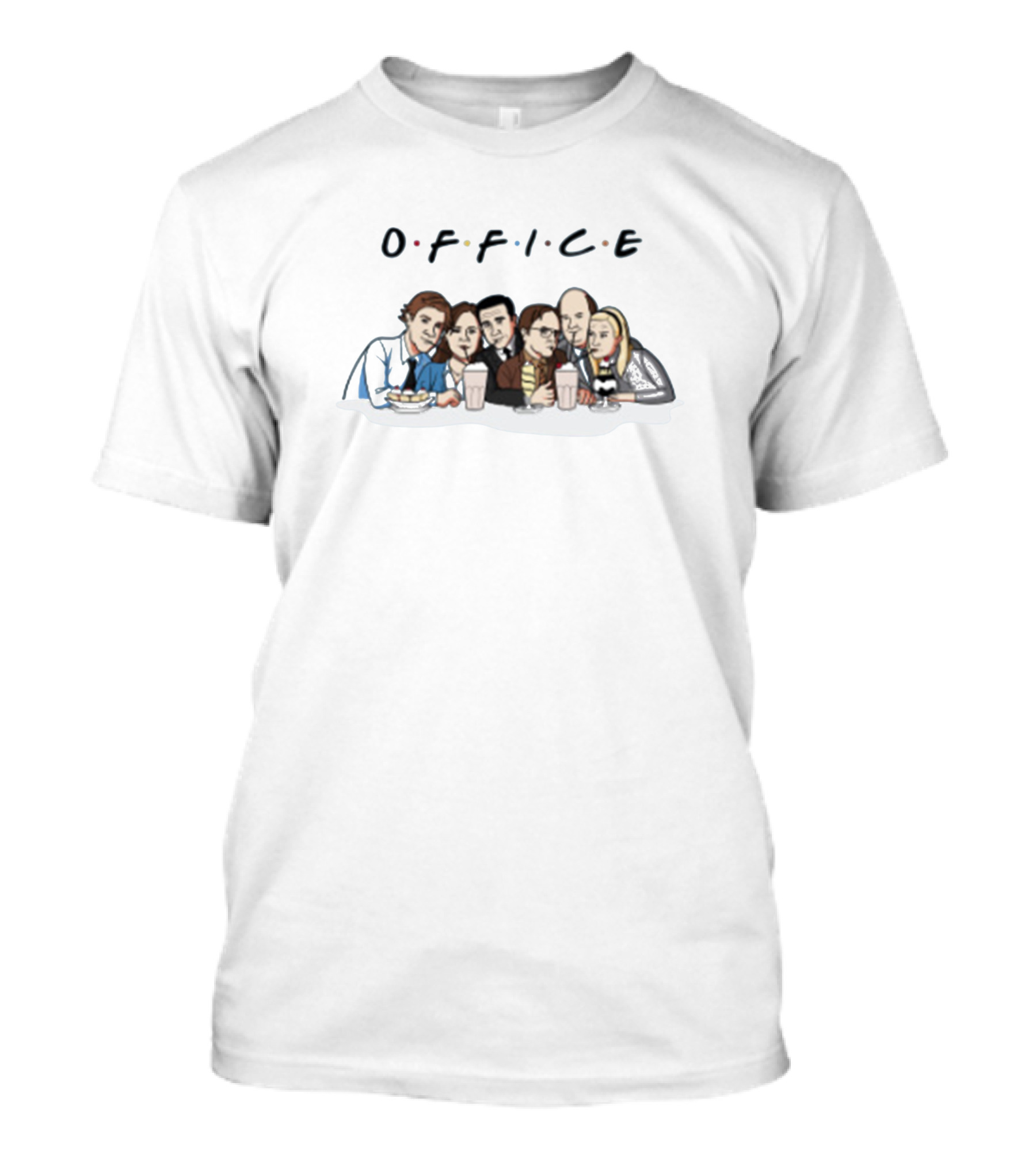 Office Grub Characters Coffee T-Shirt