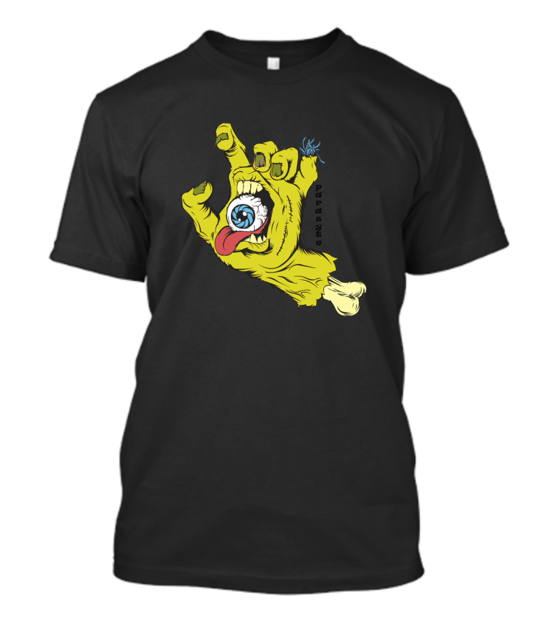Parasyte The Maxim Creepy Green Hand With Eye And Text T-Shirt
