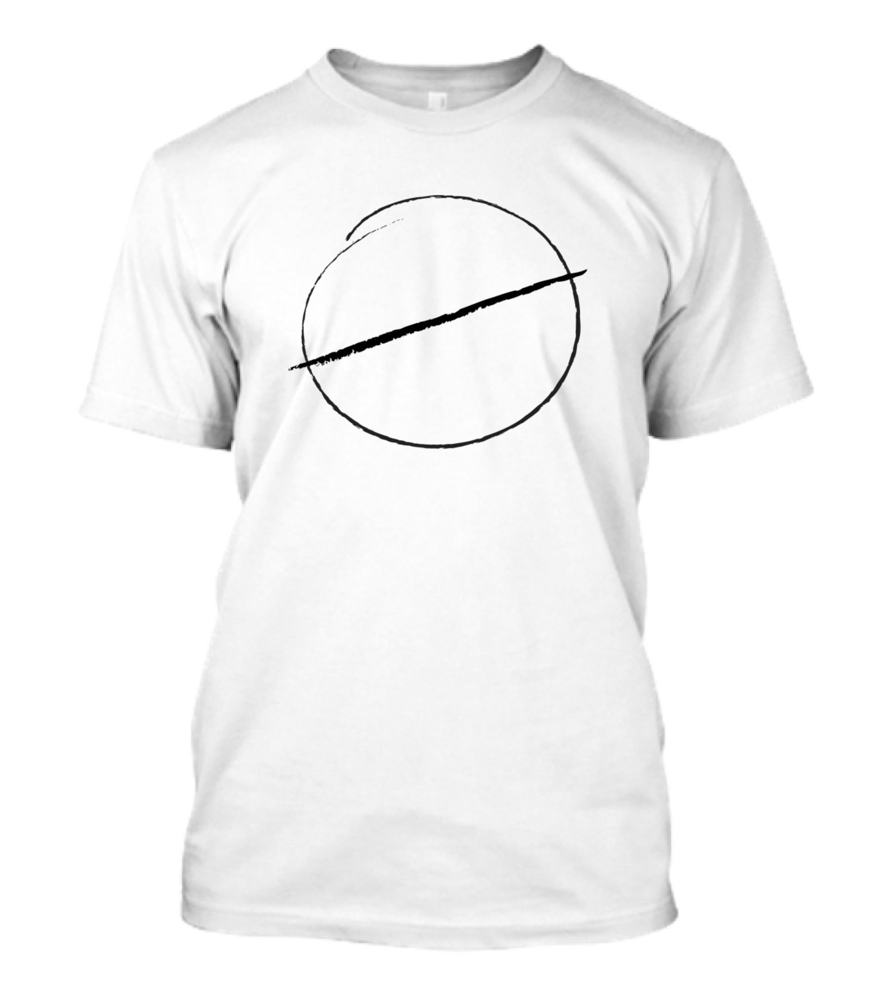 Property Of Man Wol Black Circle Line T-Shirt