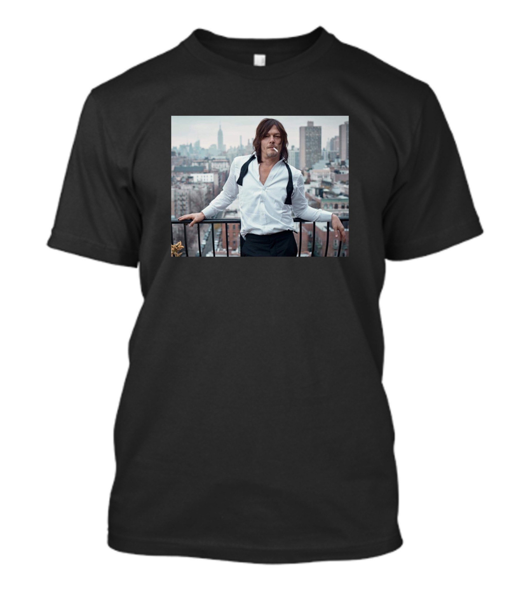 Reedus City Skyline Cigar Scene T-Shirt