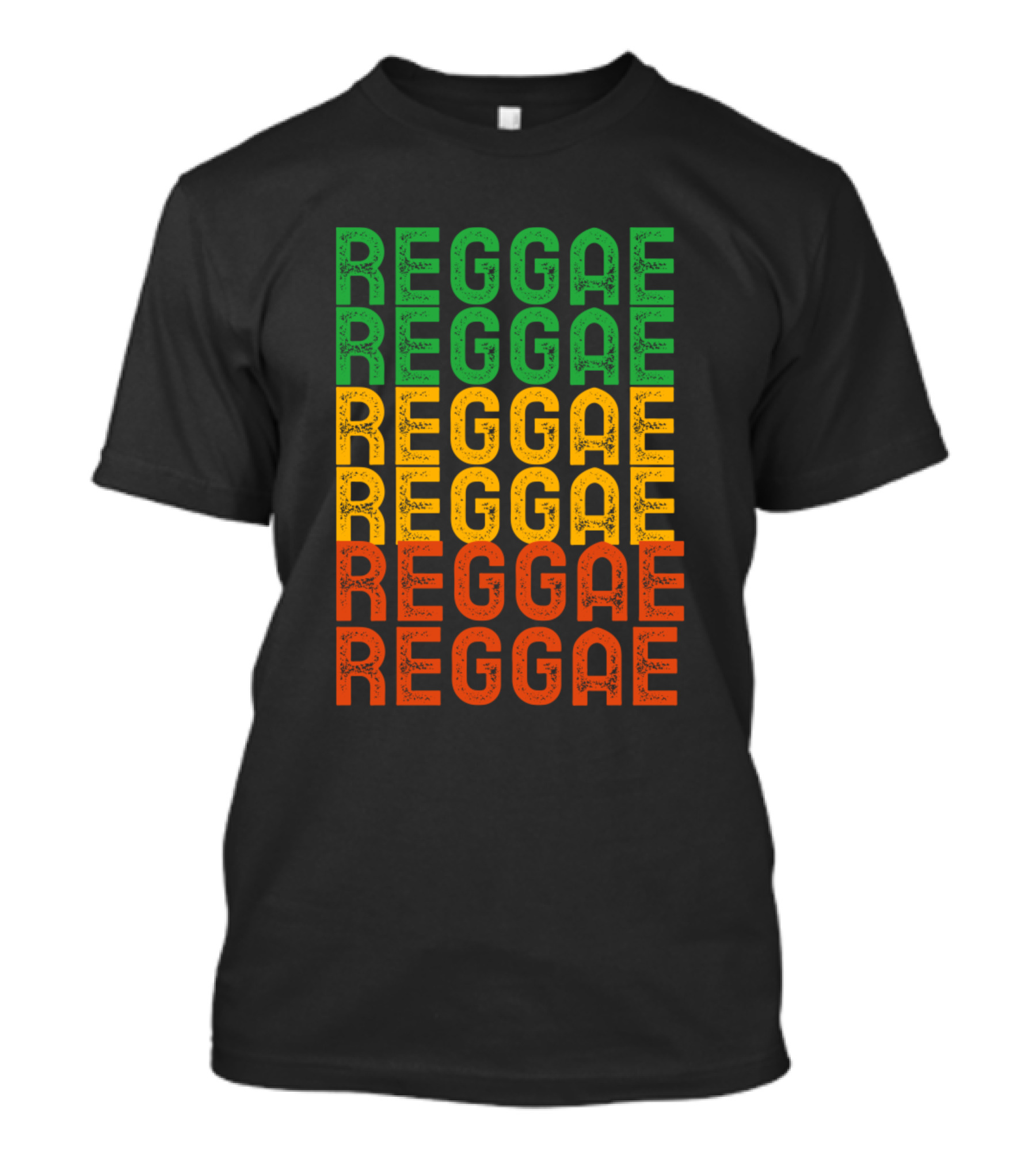 Reggae Reggae Reggae Green Yellow Red Rasta Vibes T-Shirt