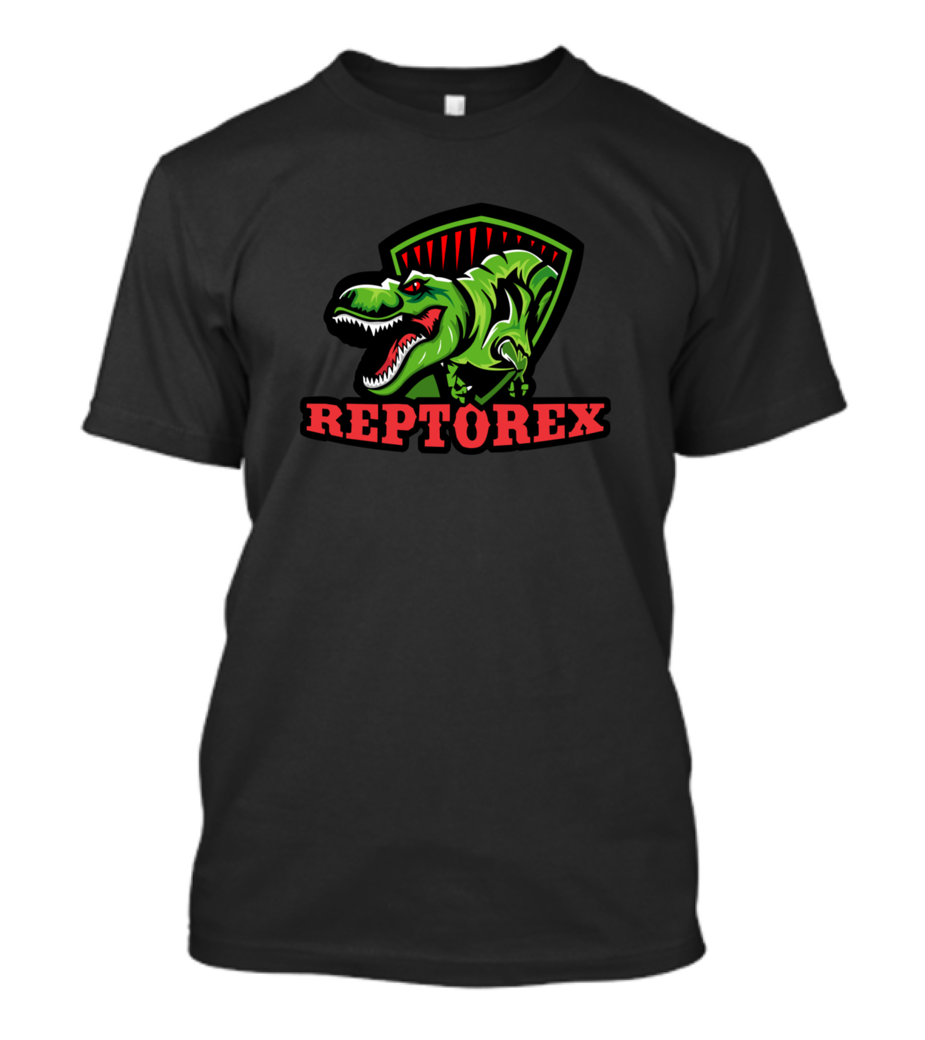 Reptorex Ferocious Dinosaur Emblem Badge T-Shirt
