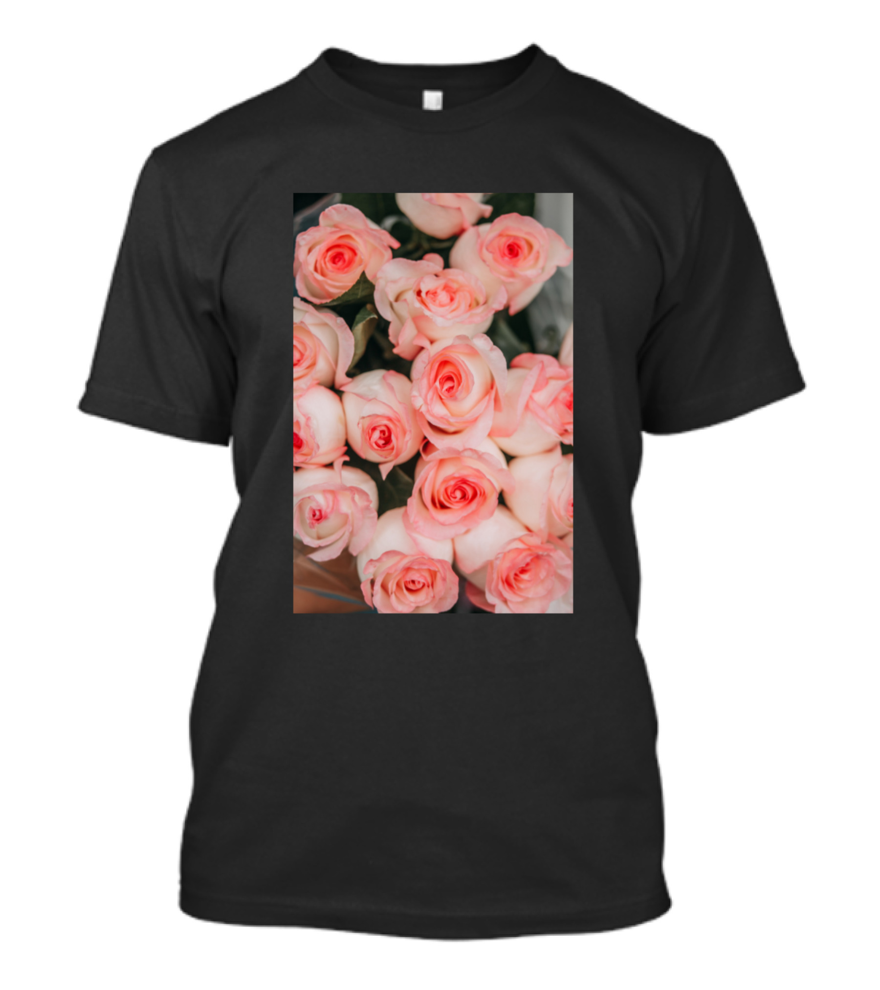 Romantic Pink Roses Bouquet T-Shirt