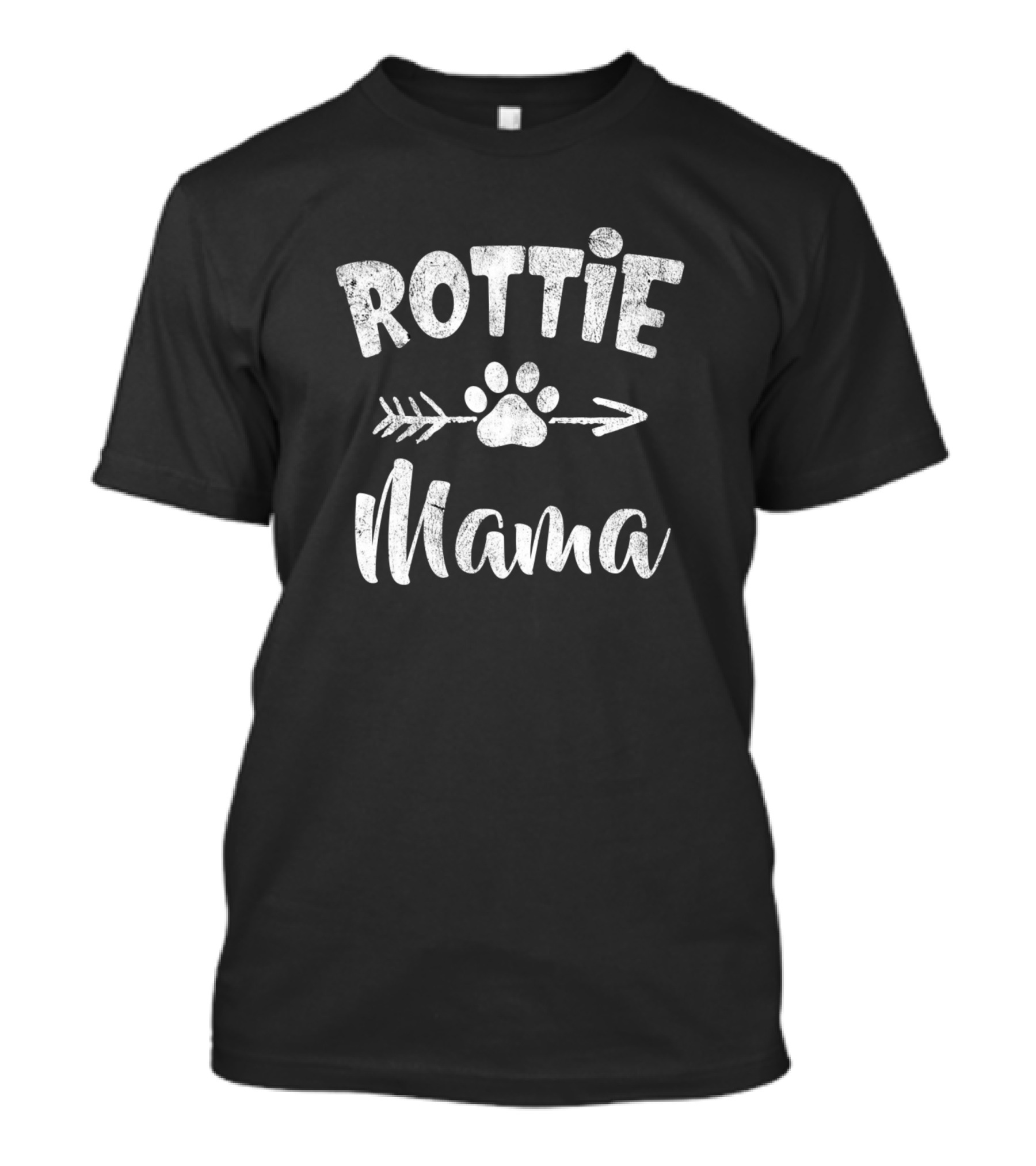 Rottie Mama Rottweiler Dog Paw Arrow T-Shirt