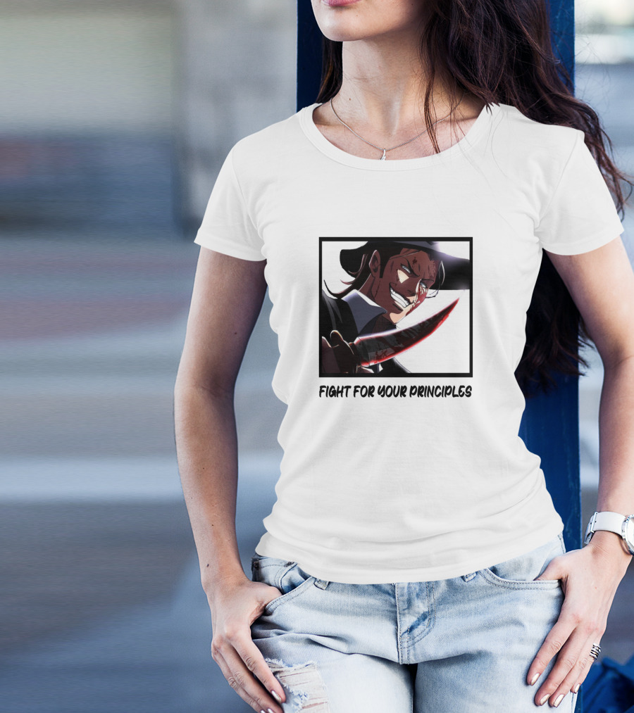 S N K Fight For Your Principles Kenny动漫角色持刀 T-Shirt