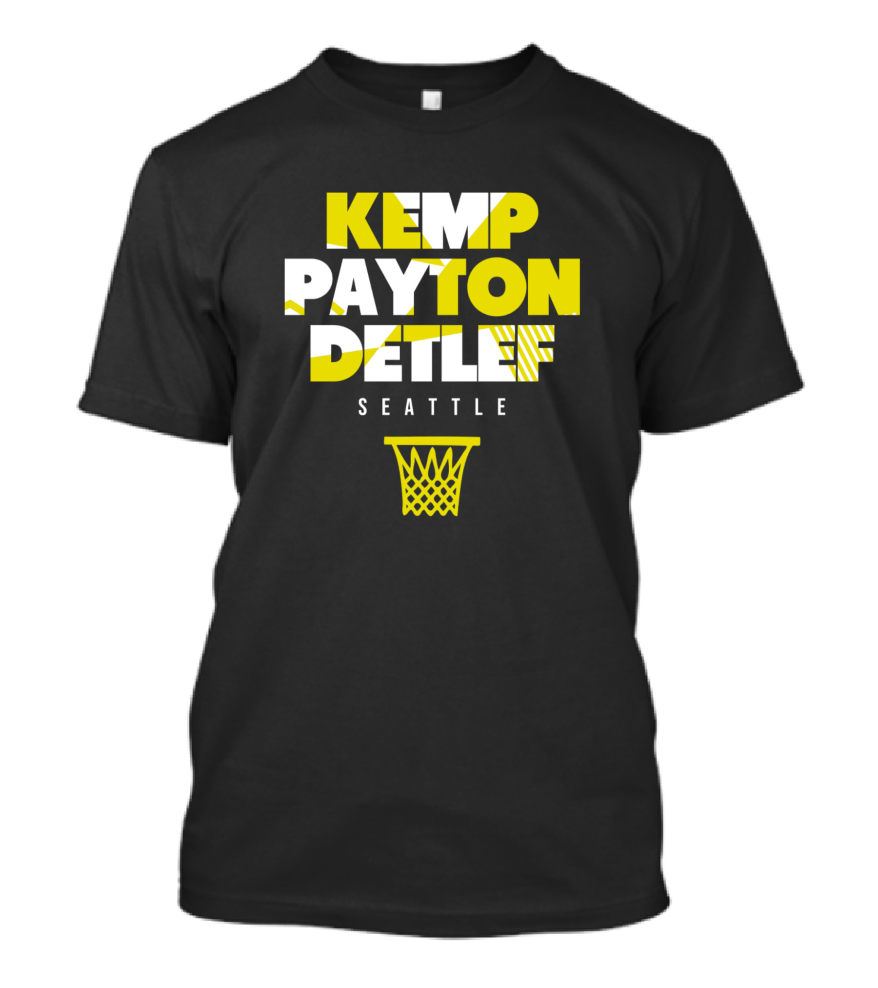 Kemp Payton Detlef Seattle Basketball Legends T-Shirt