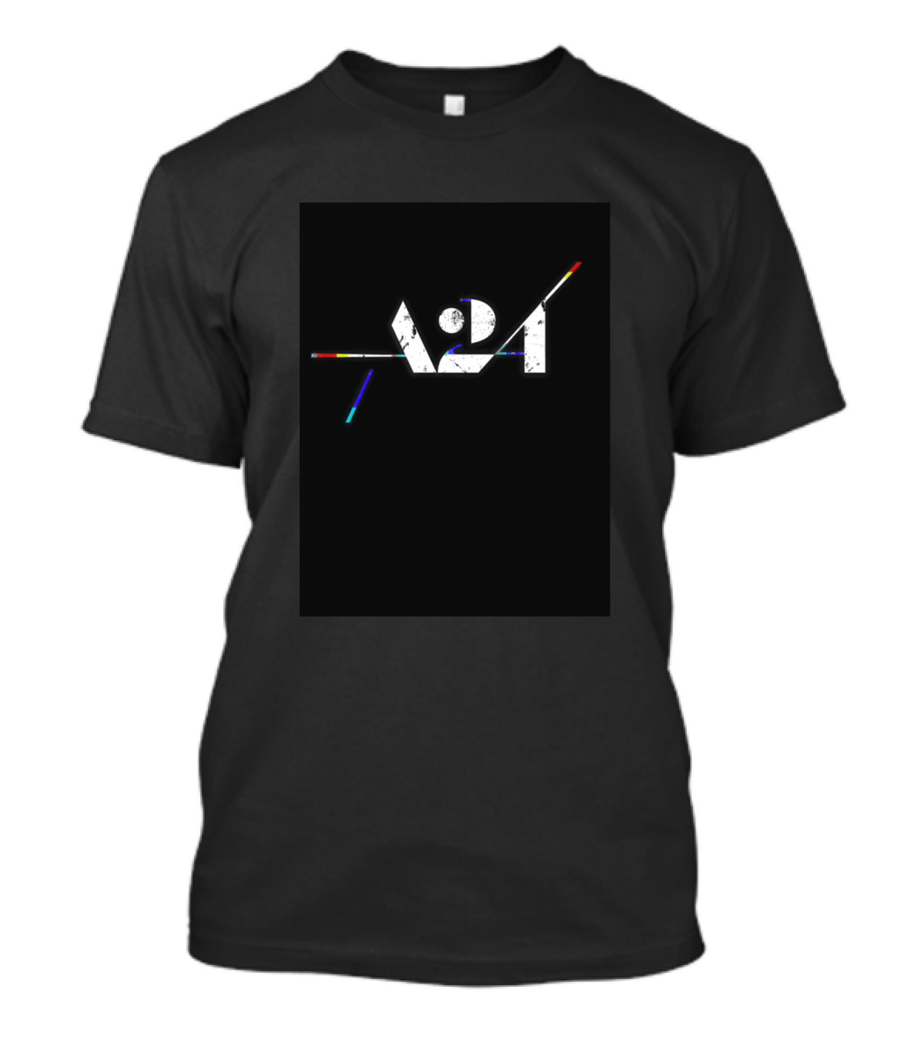A24 Distorted Color Spectrum T-Shirt
