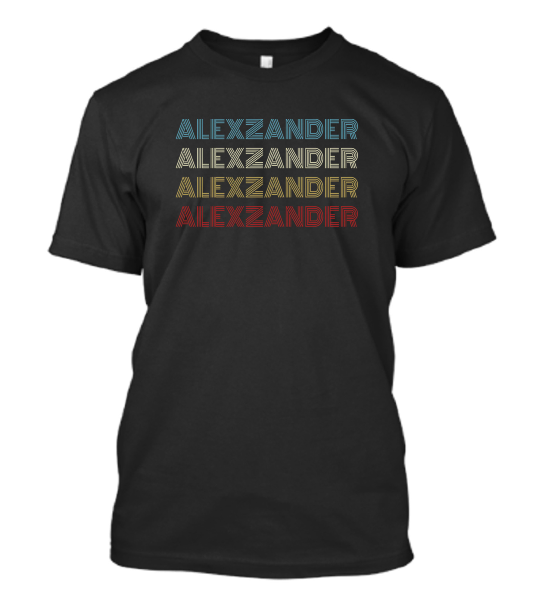 Alexzander Vintage Distress Pride First Given Name T-Shirt