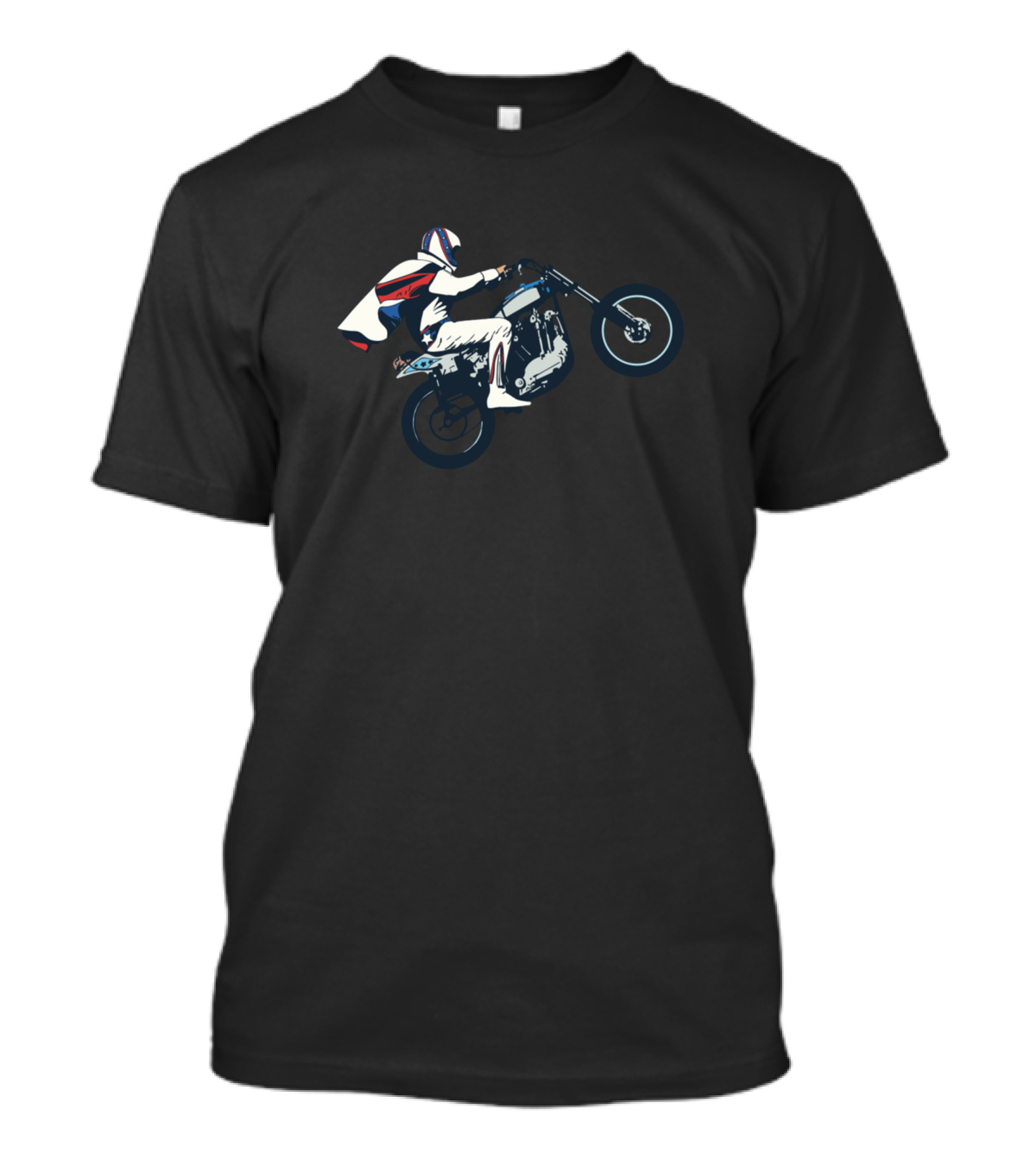 Biker Racing On Motocross Wheelie Stunt T-Shirt