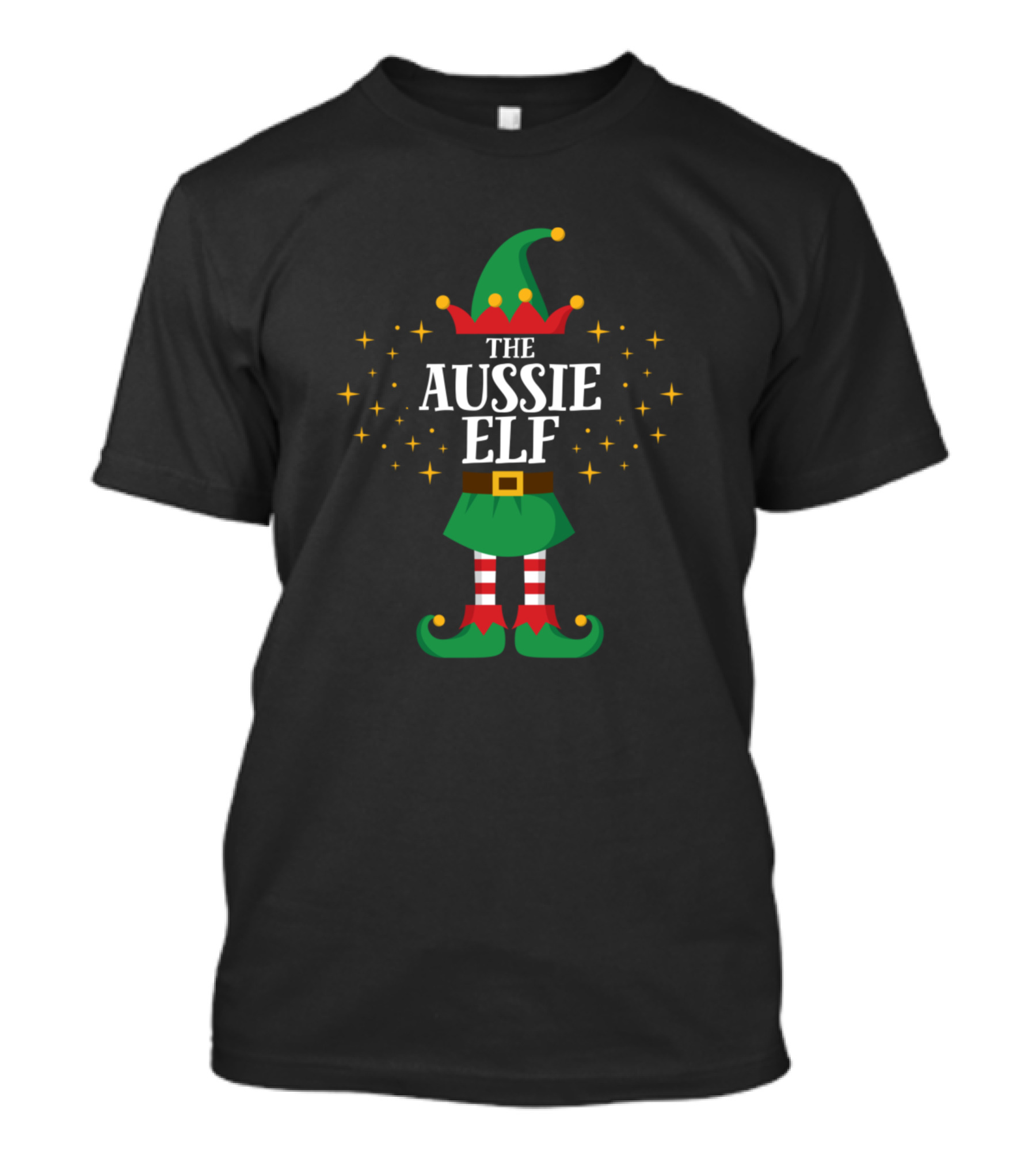 The Aussie Elf Matching Family Christmas Party Pajama T-Shirt