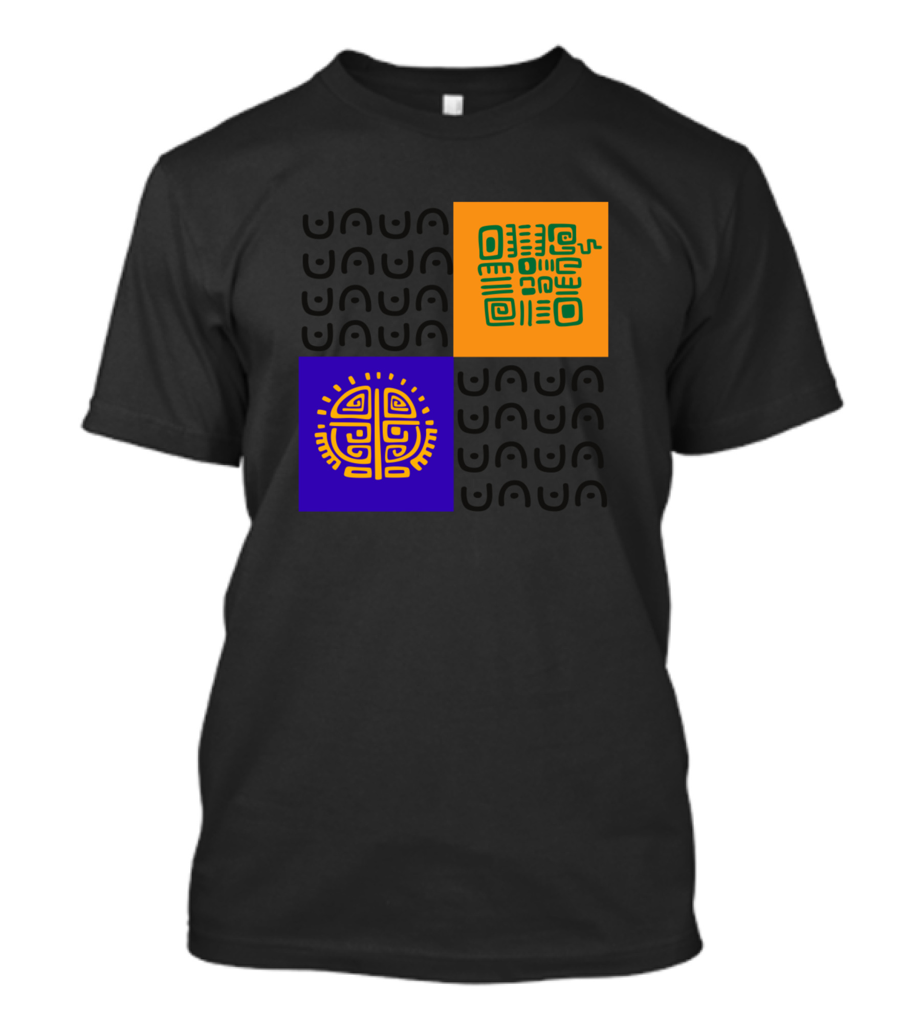 Aztec Empire Geometric Symbols In Bold Colors T-Shirt