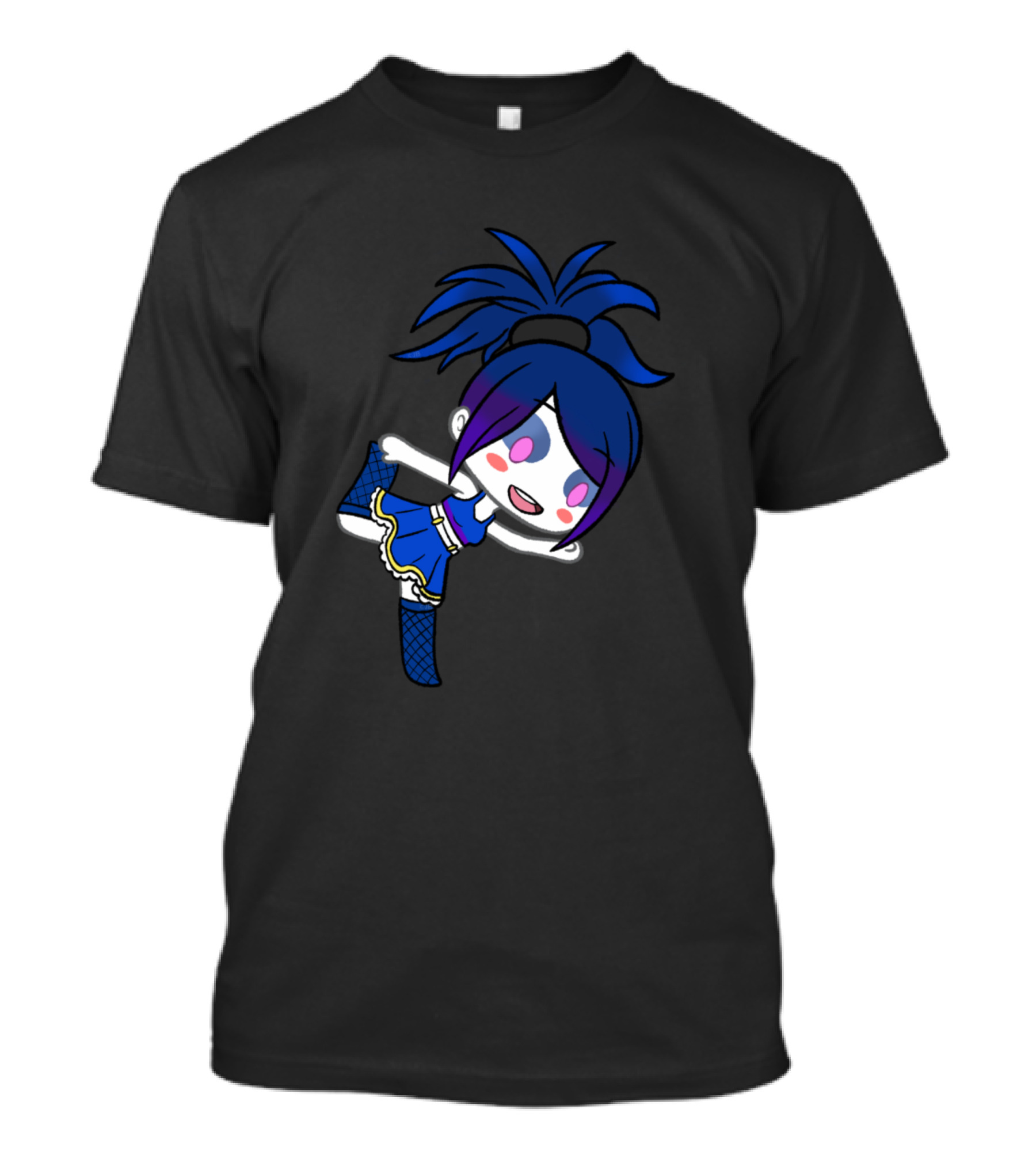 Ballora Gacha Character In Blue And Pink Ensemble T-Shirt