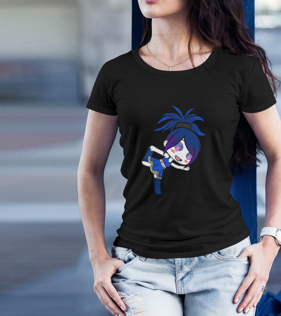 Ballora Gacha Character In Blue And Pink Ensemble T-Shirt
