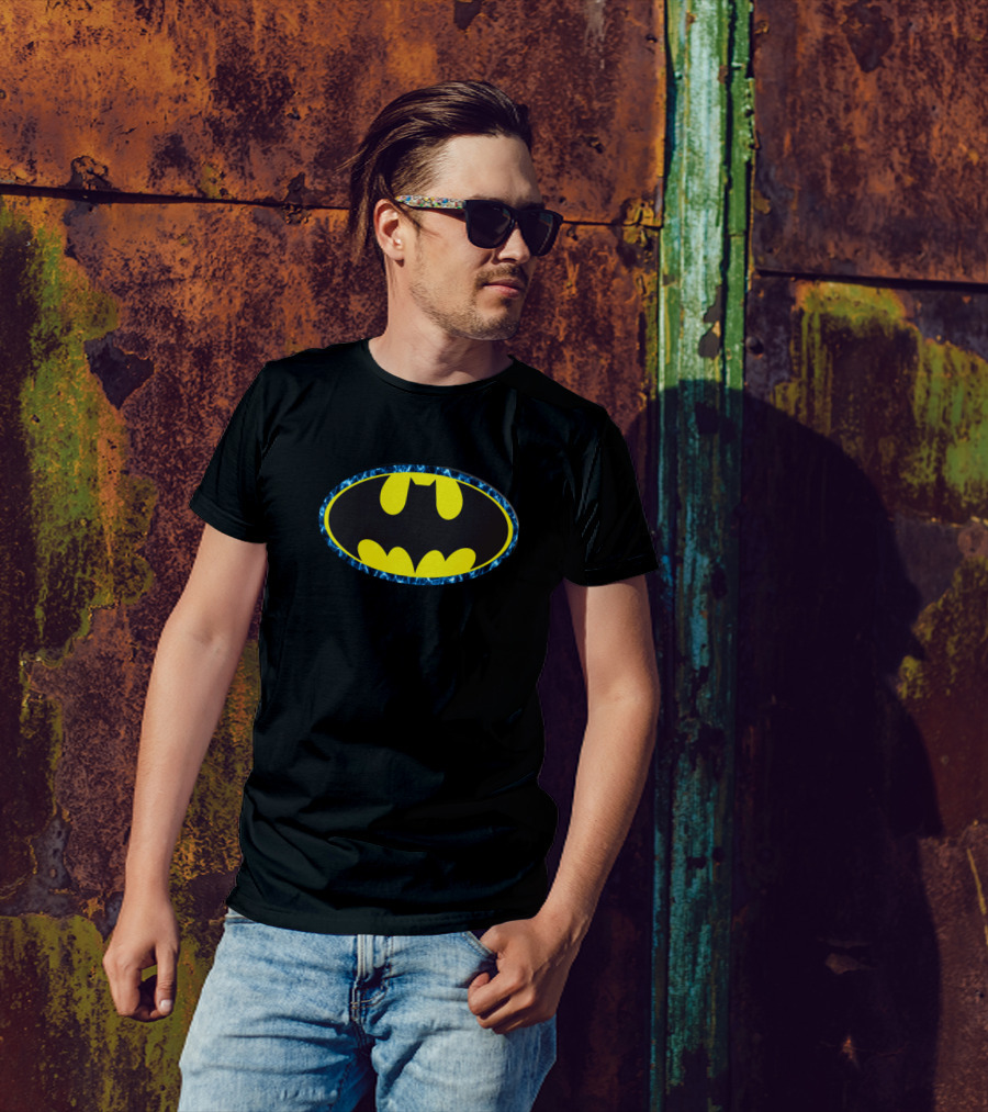 Bat Blue Classic Fantasy Batman T-Shirt