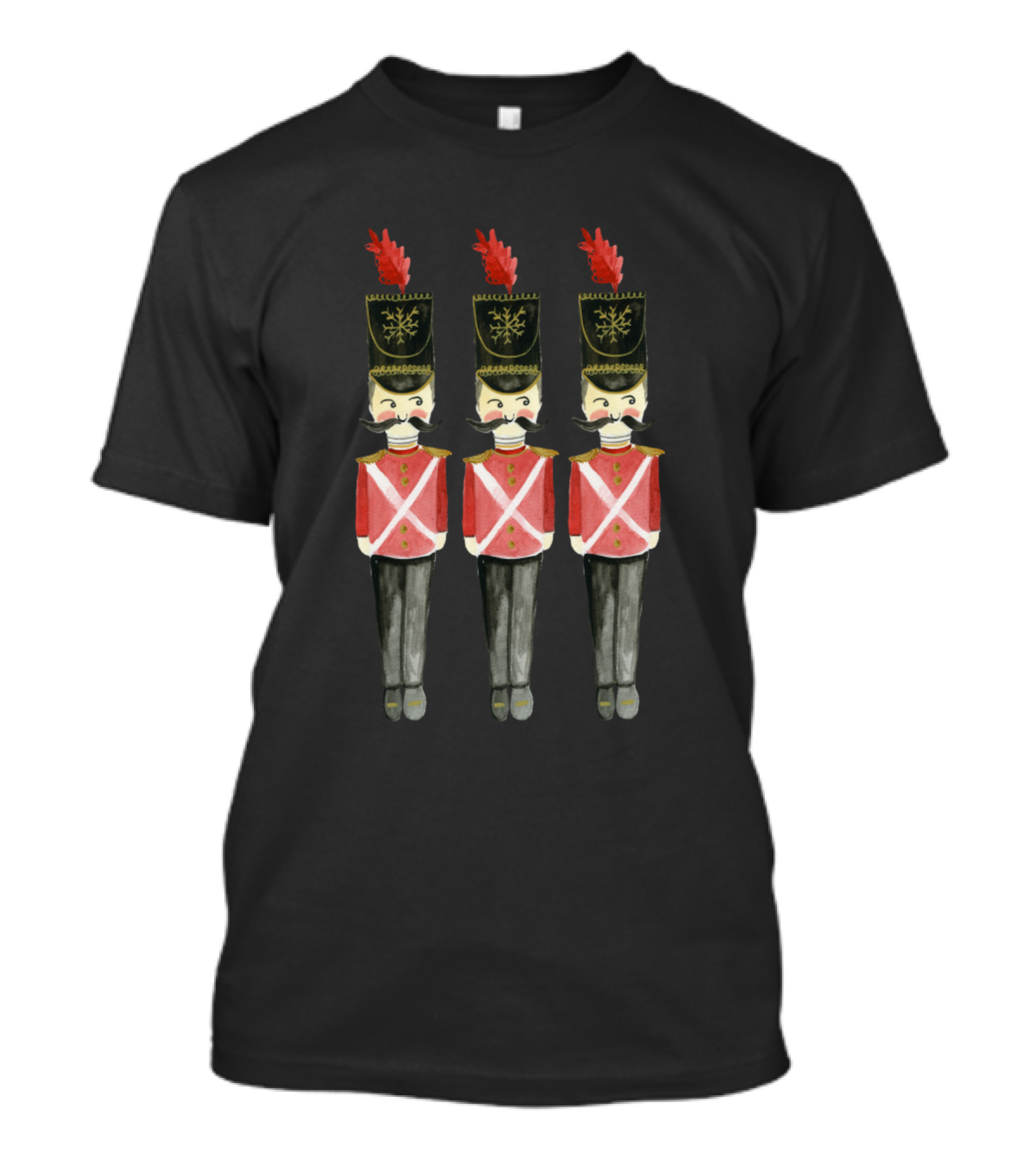 Christmas Nutcracker Soldiers Trio Festive T-Shirt