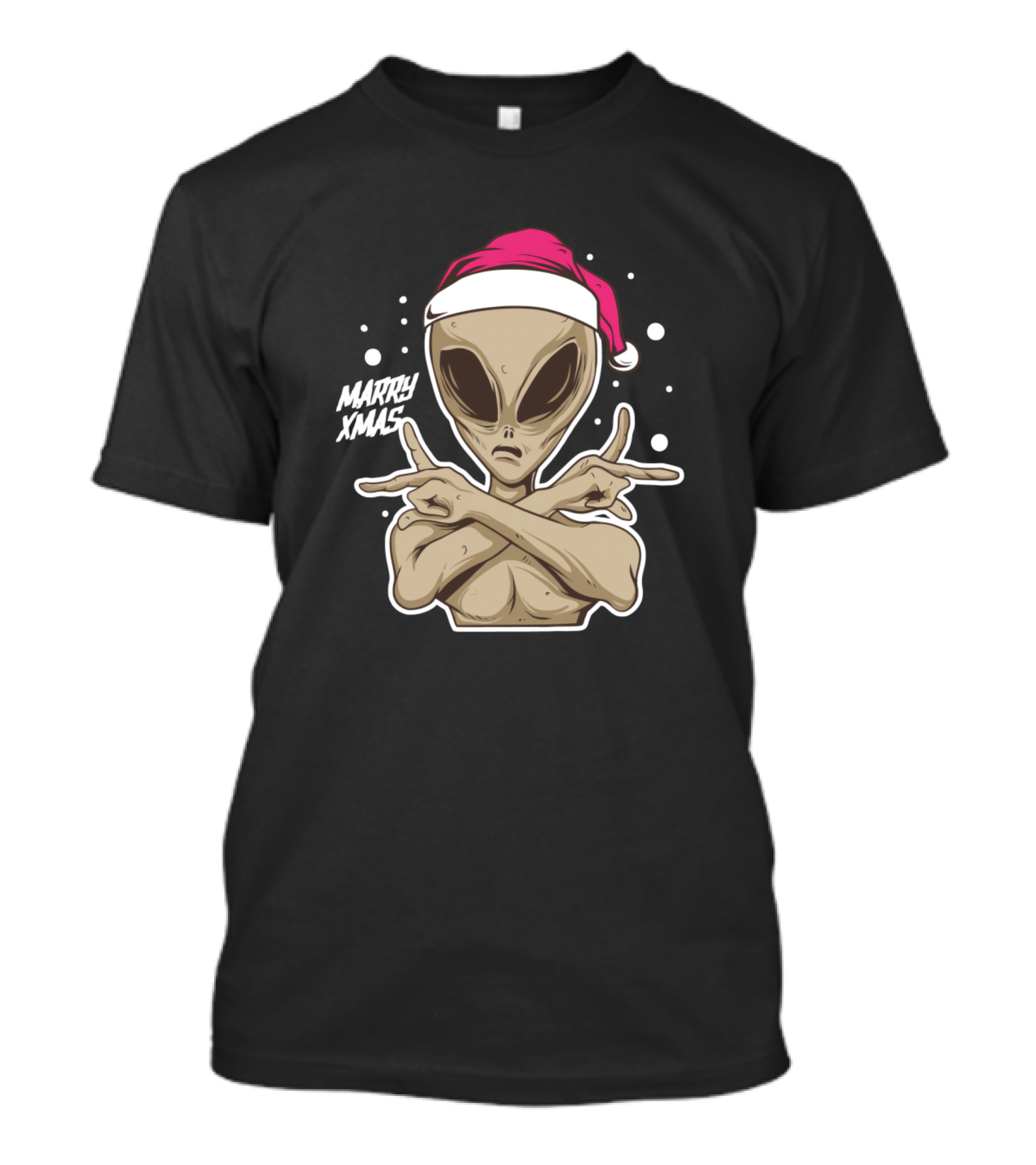 MARRY XMAS SANTA ALIEN T-Shirt