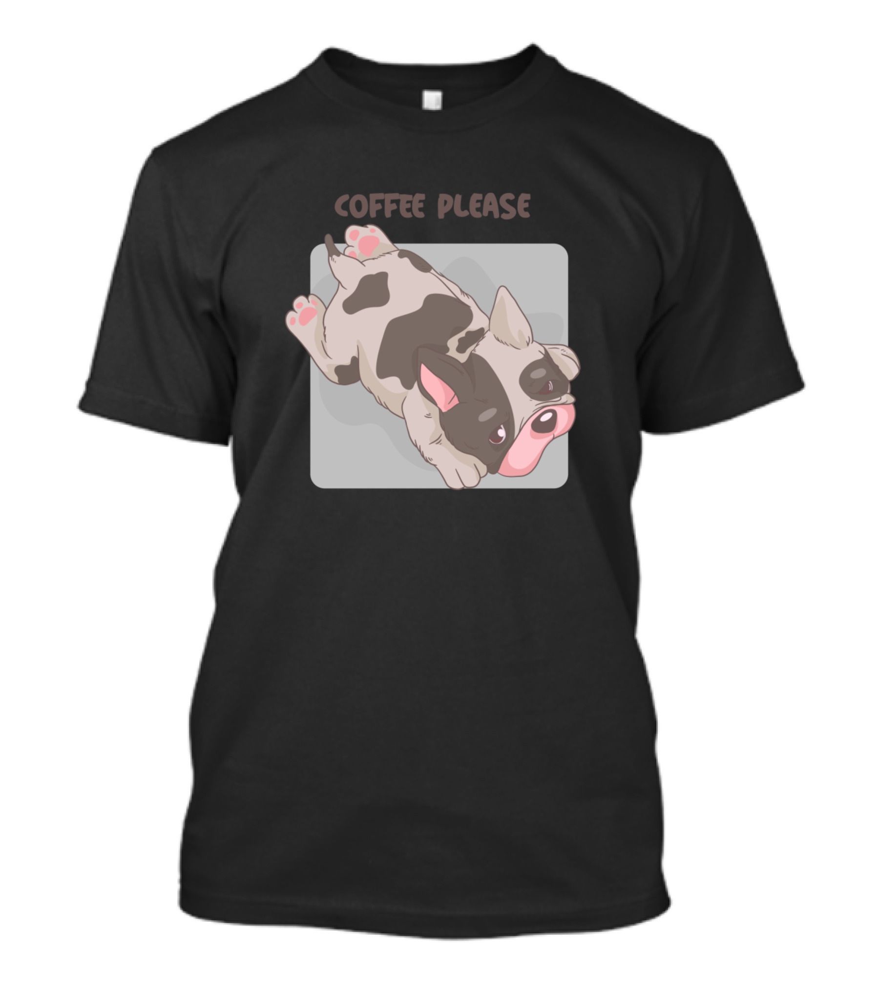 Coffee Please Coffee Dogs Lover Playful Pup T-Shirt