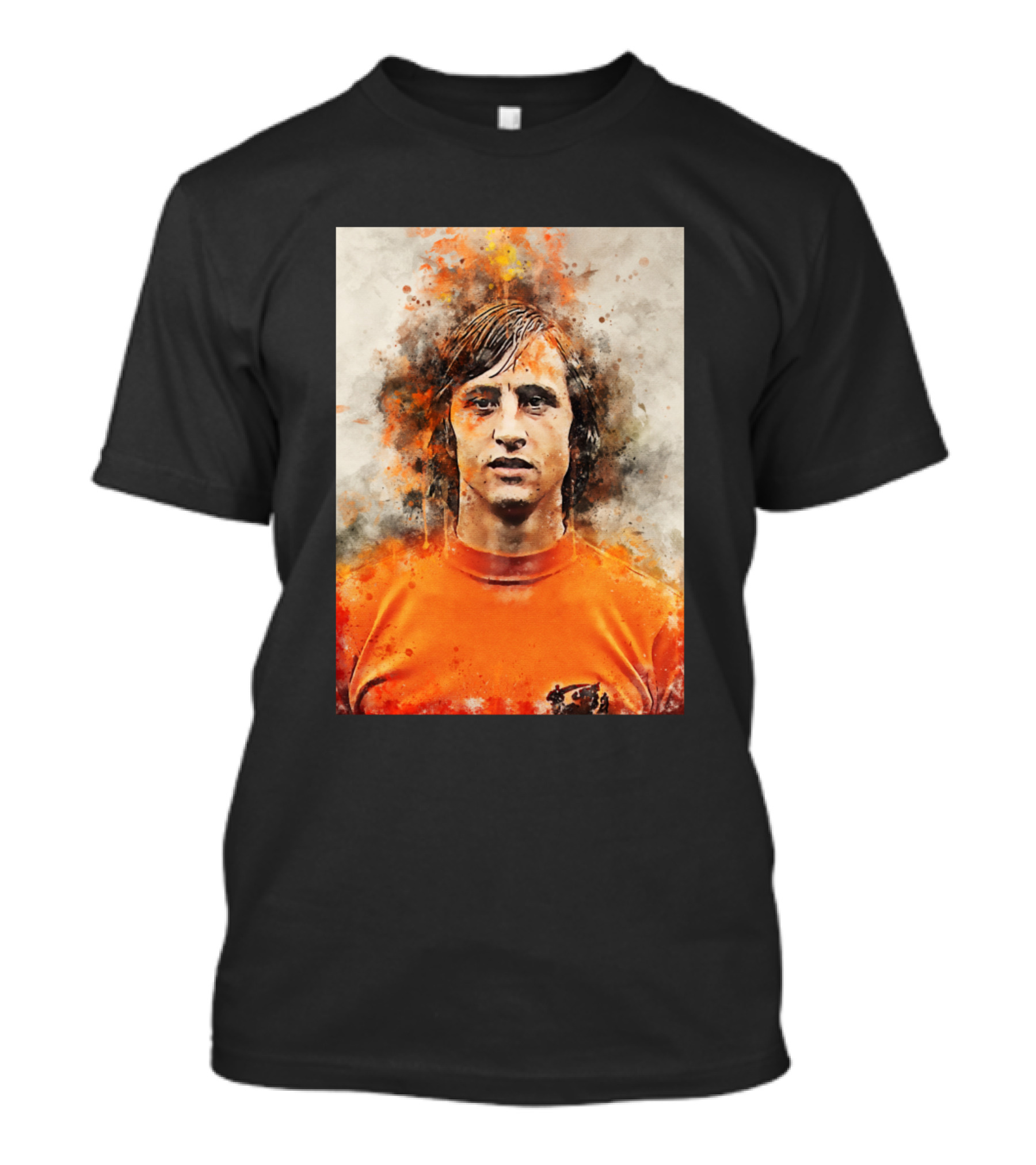 Cruyff Netherlands Football Legend Orange Jersey T-Shirt