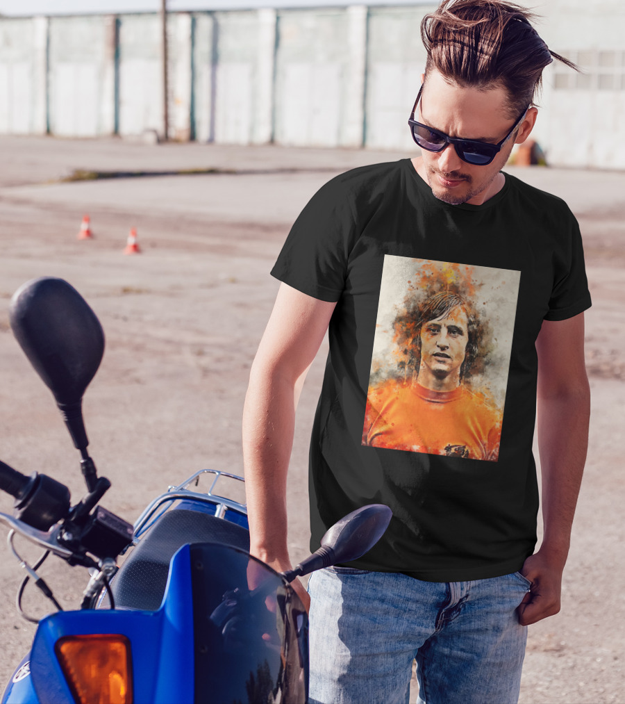 Cruyff Netherlands Football Legend Orange Jersey T-Shirt