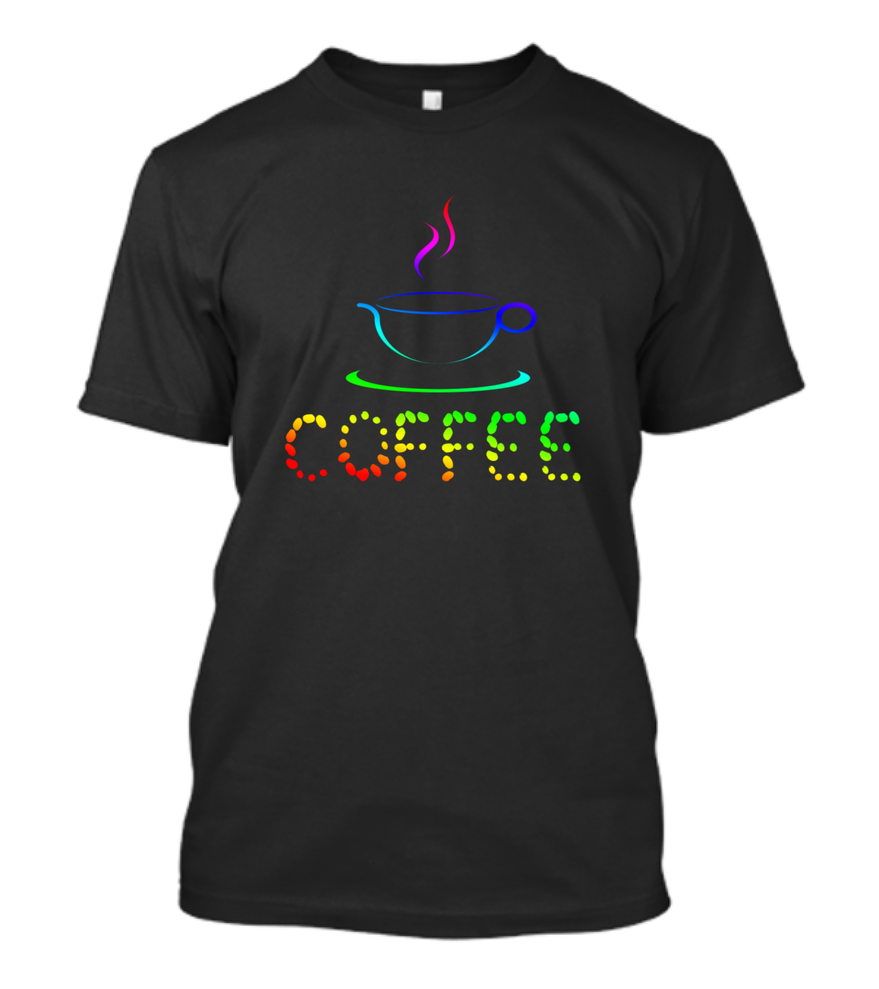 Rainbow Coffee Cup Colorful T-Shirt