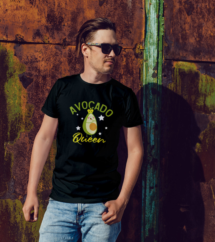 Avocado Queen Cute Vegan Vegetarian T-Shirt