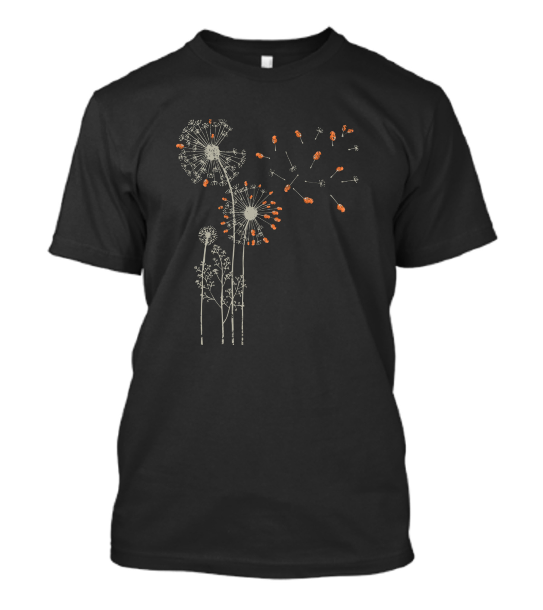 Dandelion Flower With Cute Squirrel Breezy Seeds T-Shirt