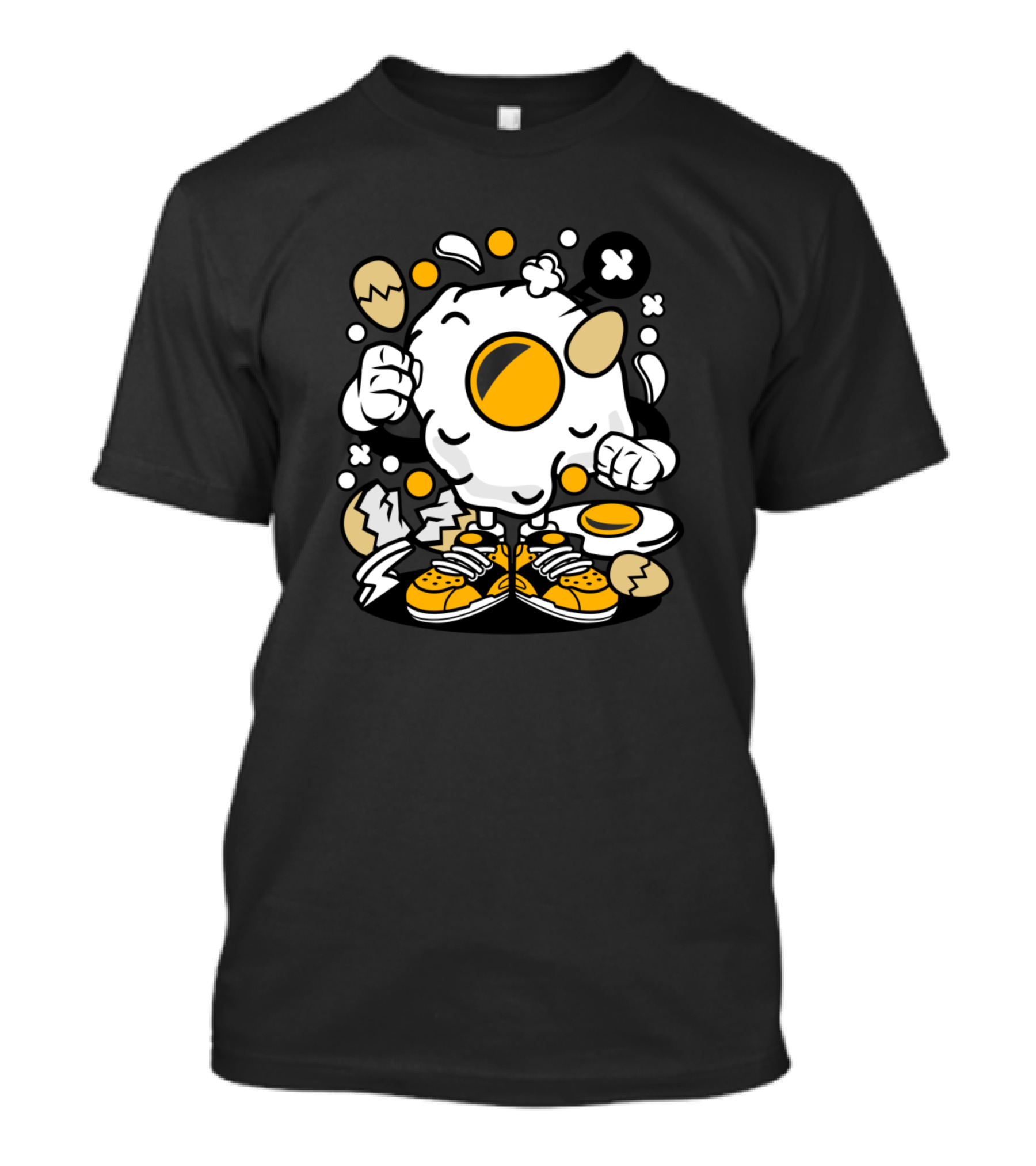Egg With Sneakers And Animated Style For Comics And Pop Culture T-Shirt