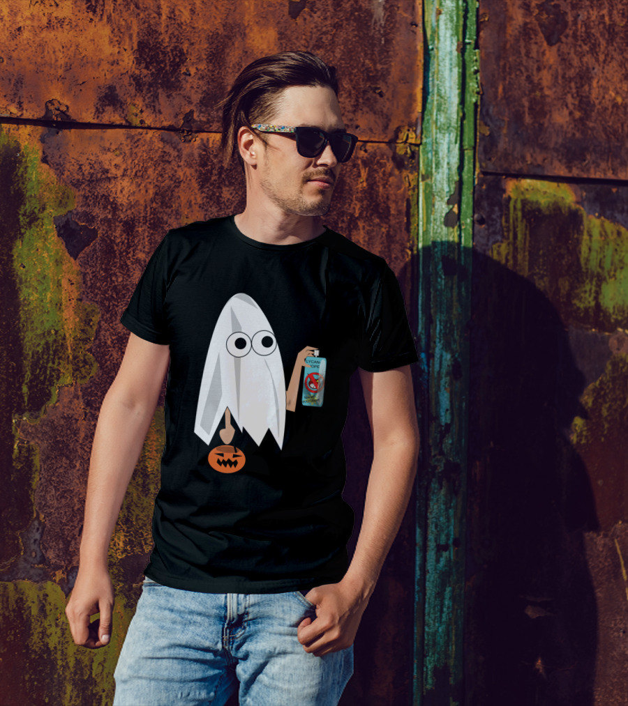Ghost Trick Or Treater With Lycan Nope In Case Of Werewolves T-Shirt