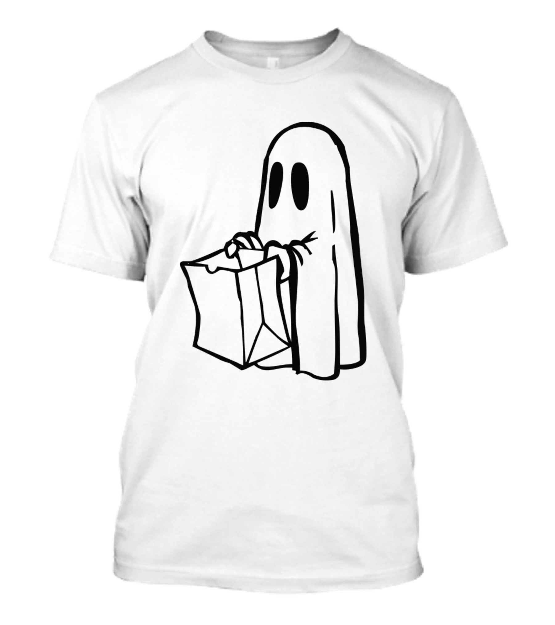 Ghost Holding A Paper Bag T-Shirt