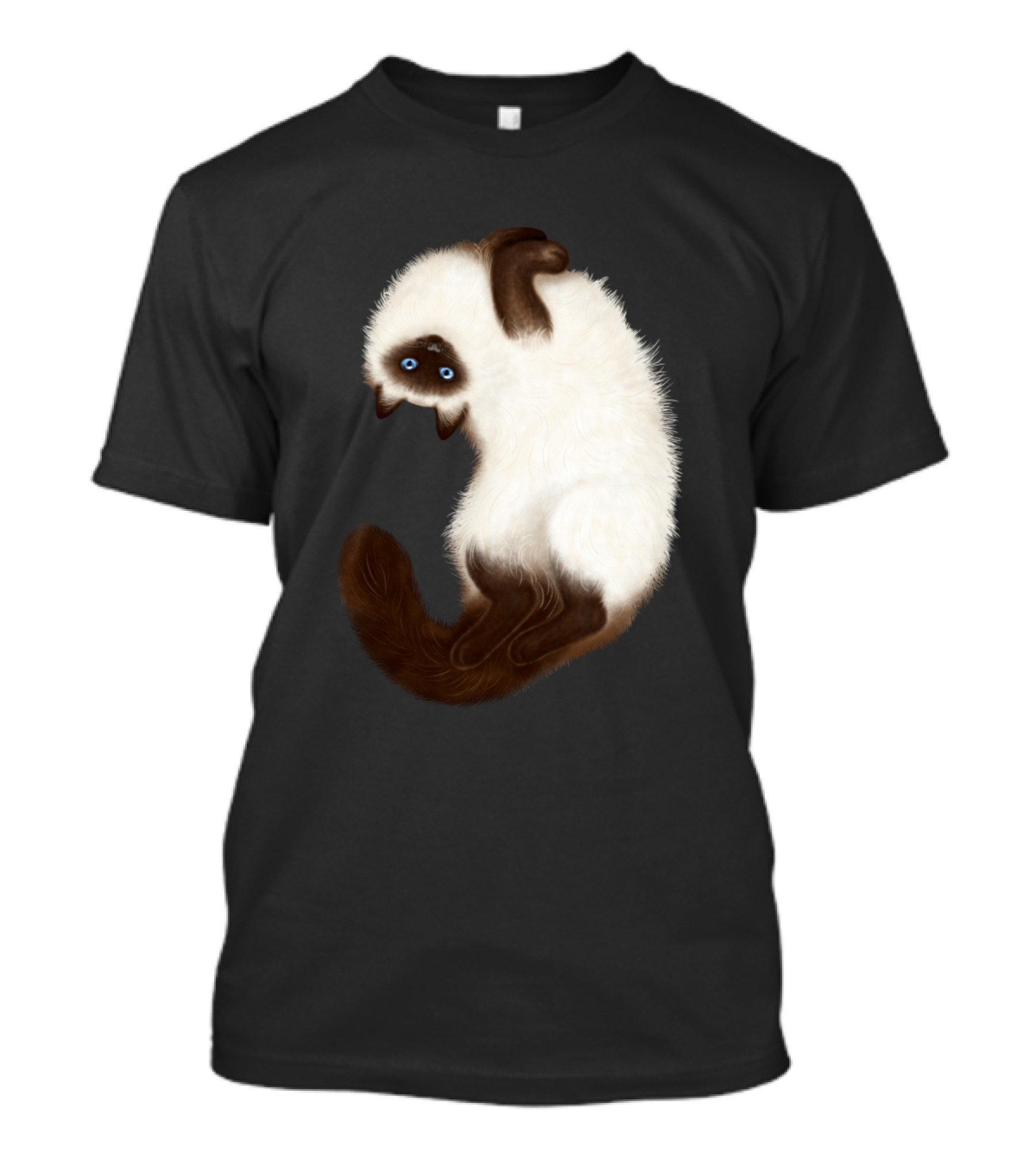 Himalayan Cat Fluffy Fur Playful Pose T-Shirt