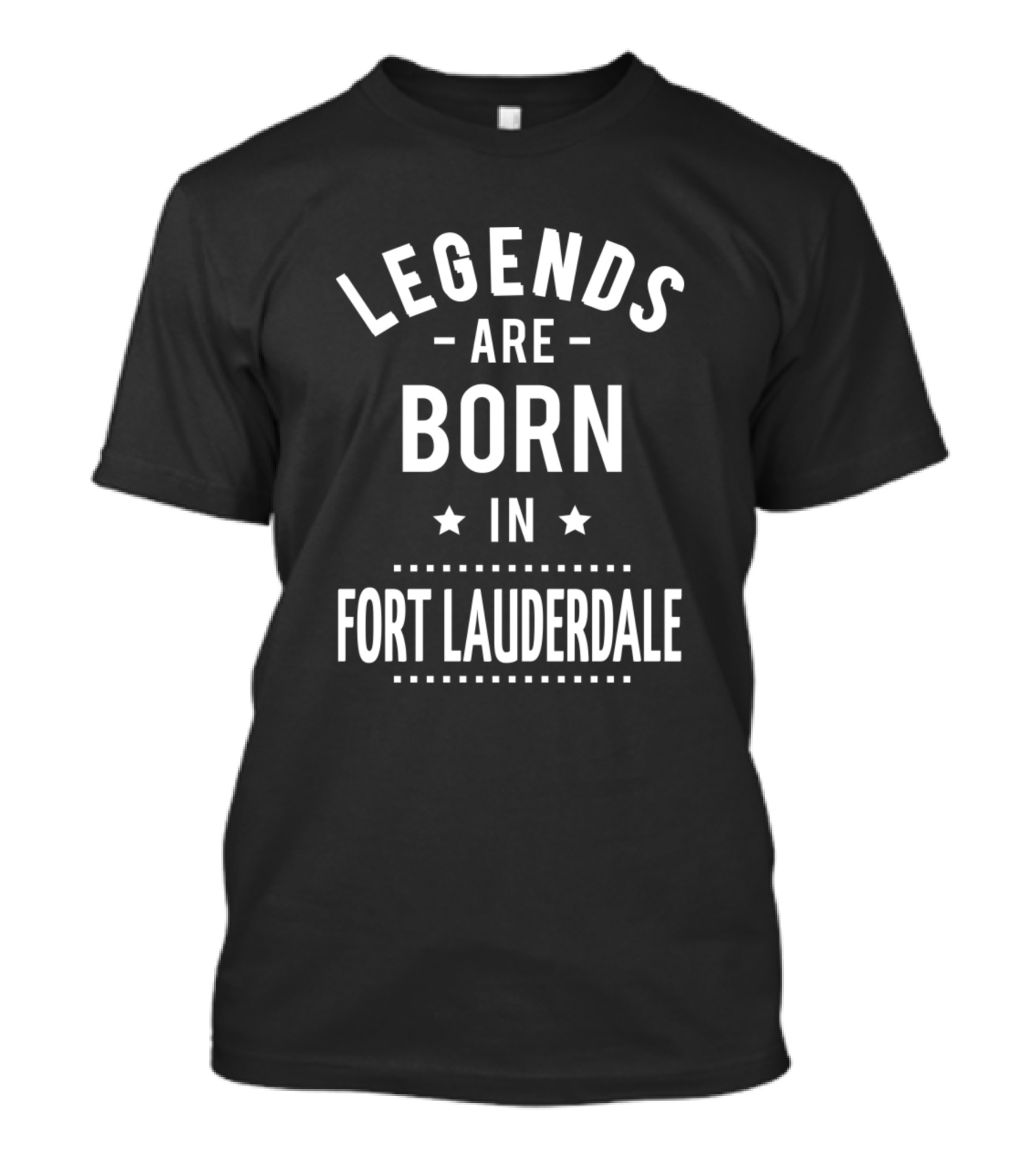 Legends Are Born In Fort Lauderdale Stars And Dots T-Shirt