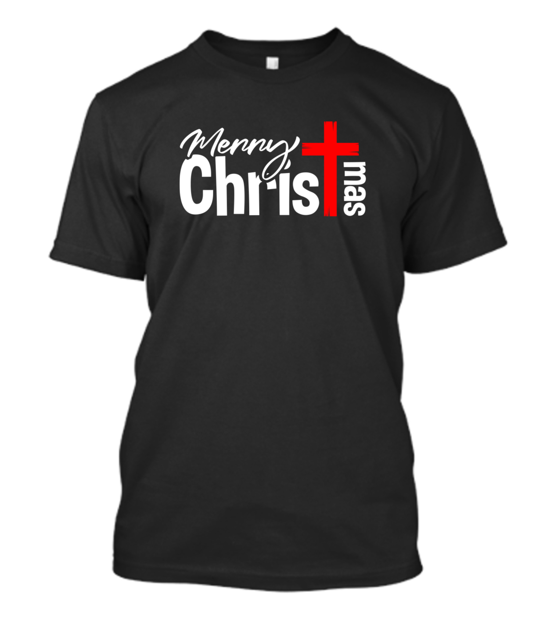 Merry Christ Mas Religious Cross T-Shirt