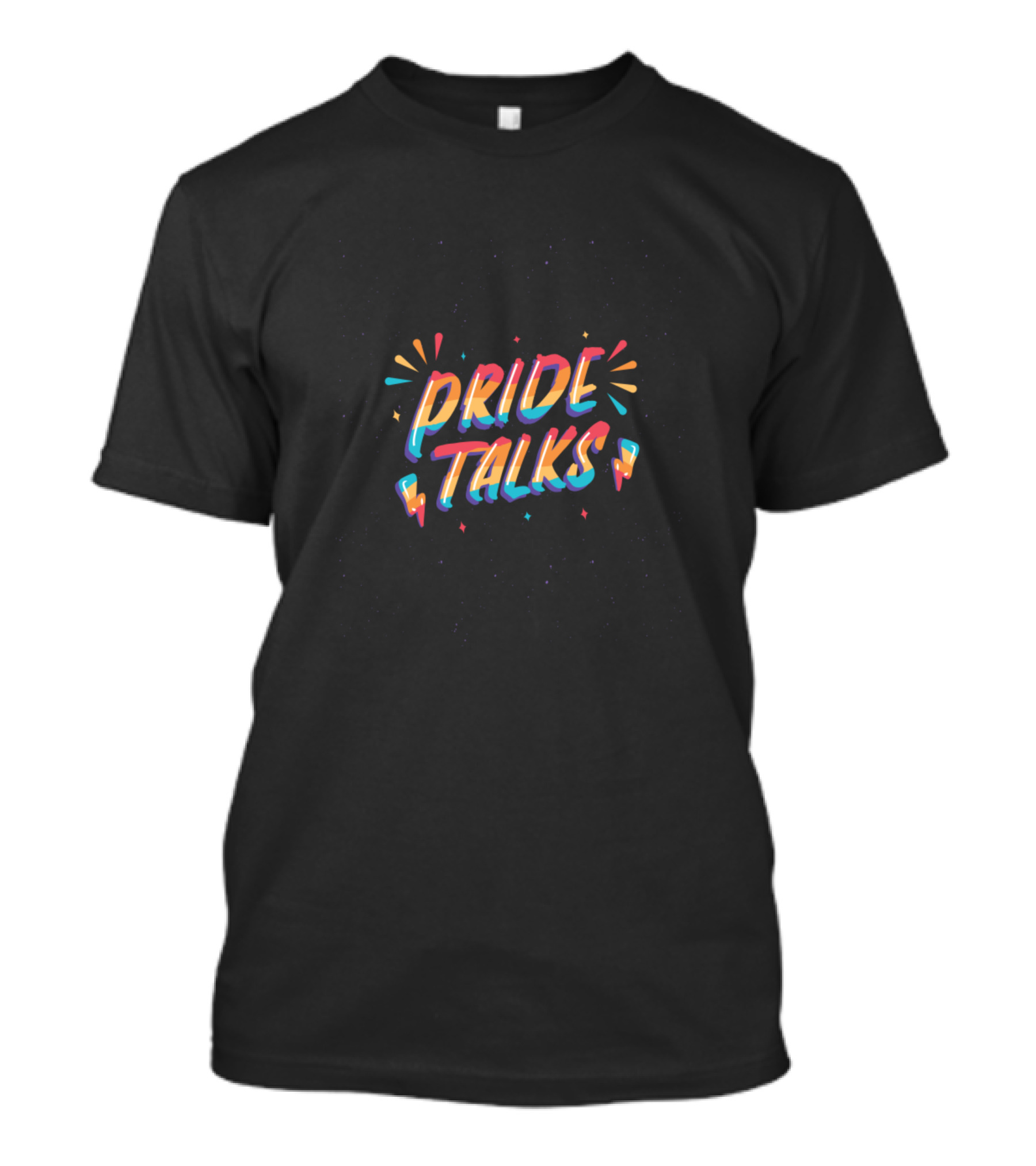 PRIDE TALKS Vibrant Multicolor T-Shirt
