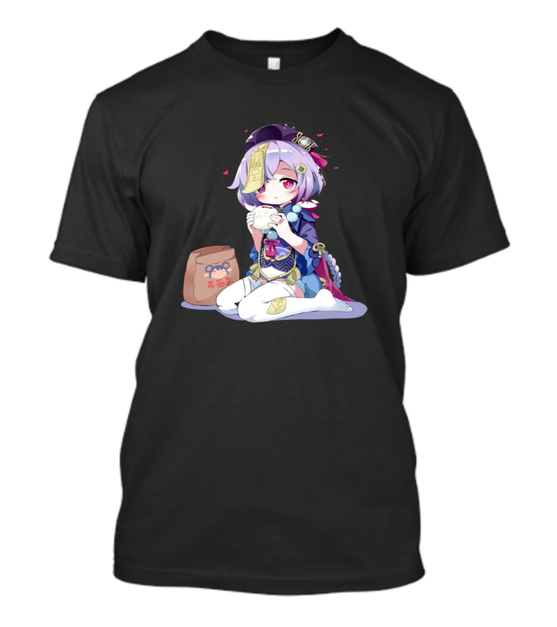 Qiqi Eating From Genshin Impact T-Shirt