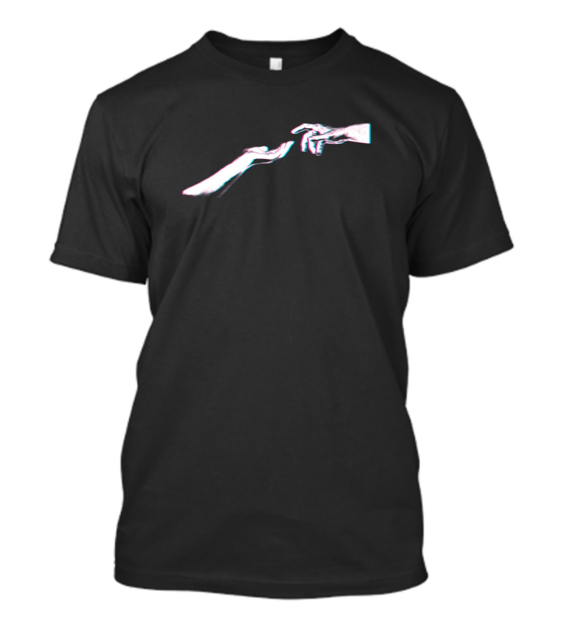 Rave Bass Techno DJ Disco Festival Hand Reaching T-Shirt