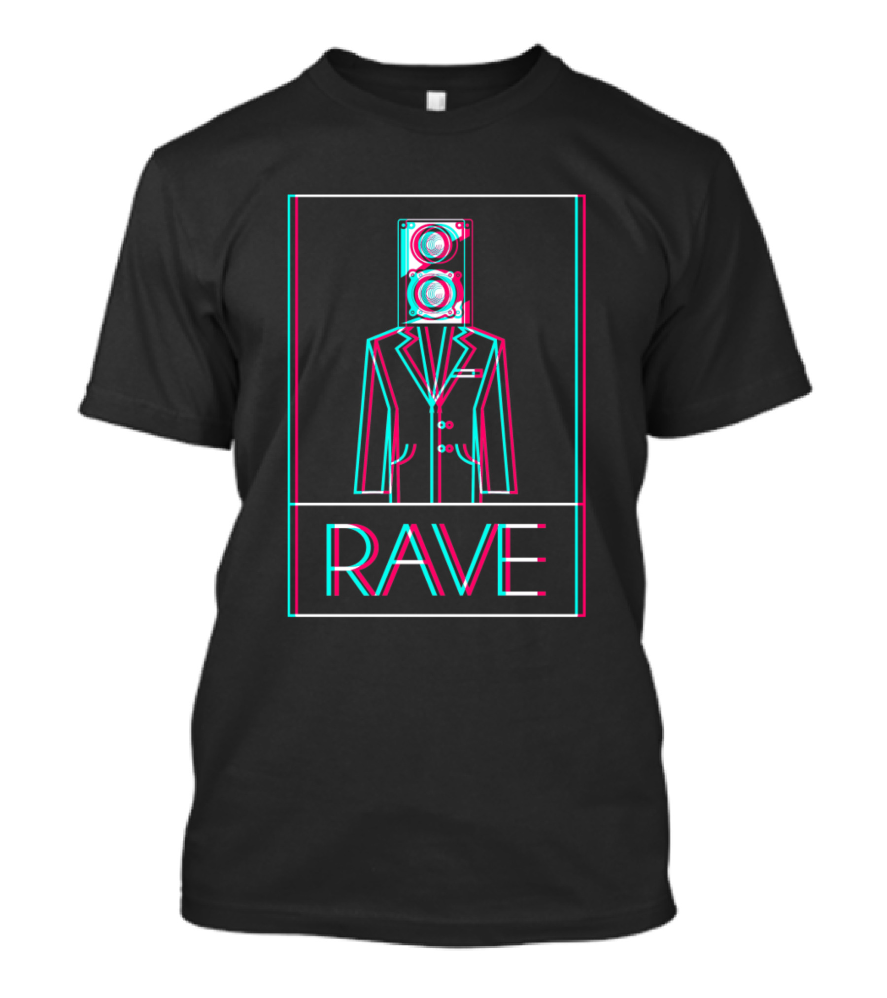 Rave Techno Trance Goa DJ Festival Speaker Suit T-Shirt