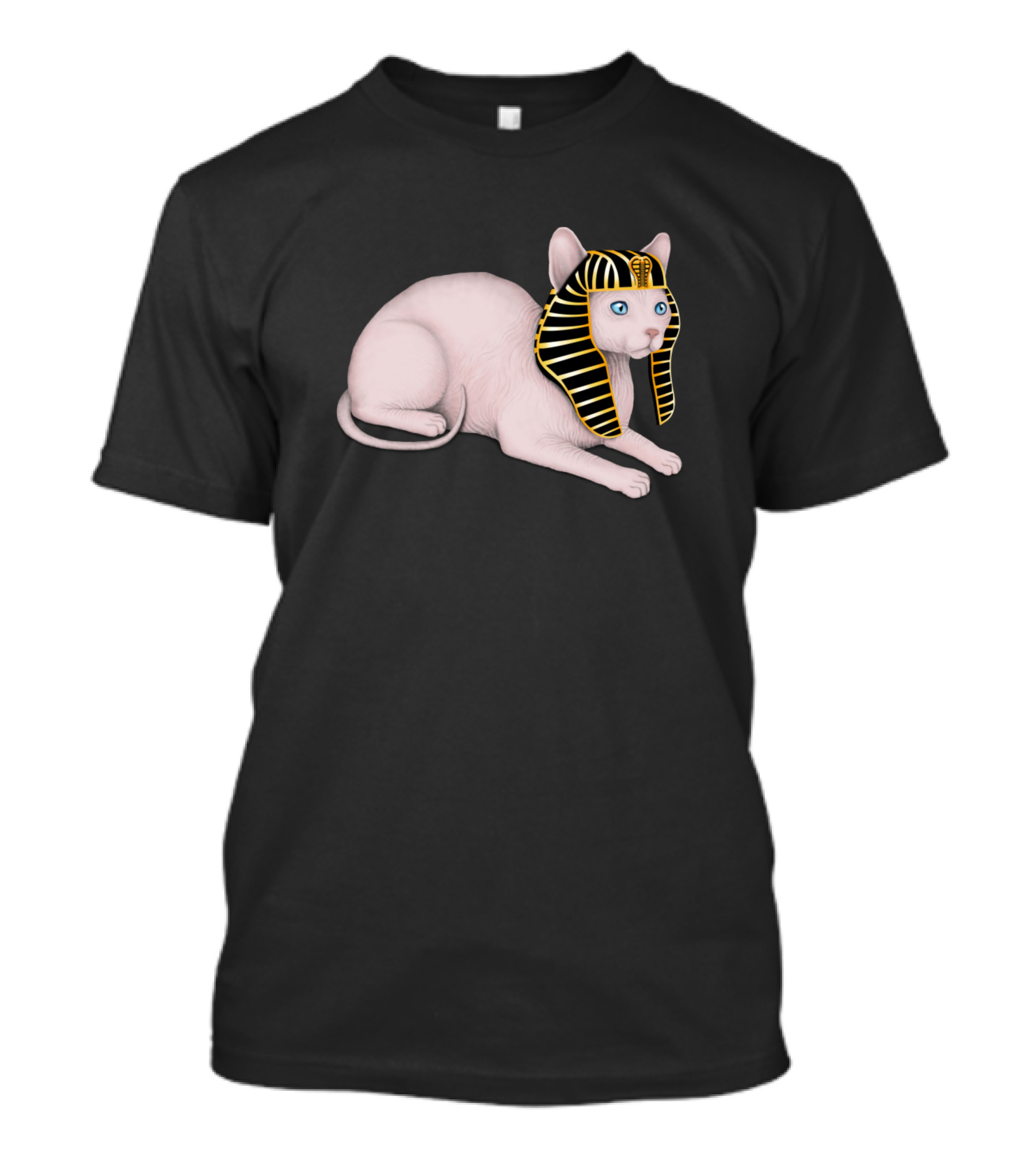 Sphynx Cat Pharaoh Headdress T-Shirt