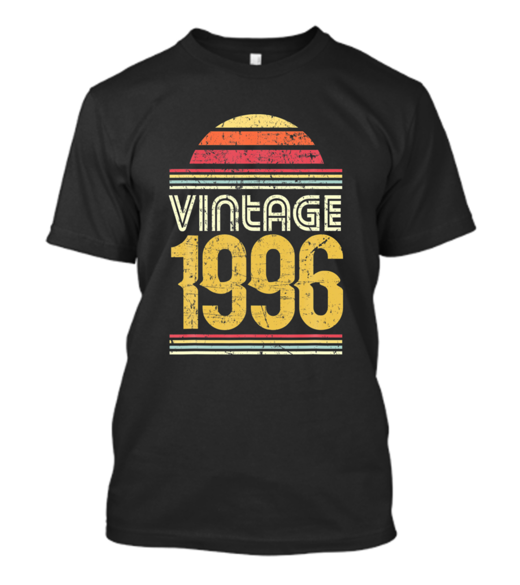 Vintage 1996 Sunset Retro Style Birthday T-Shirt