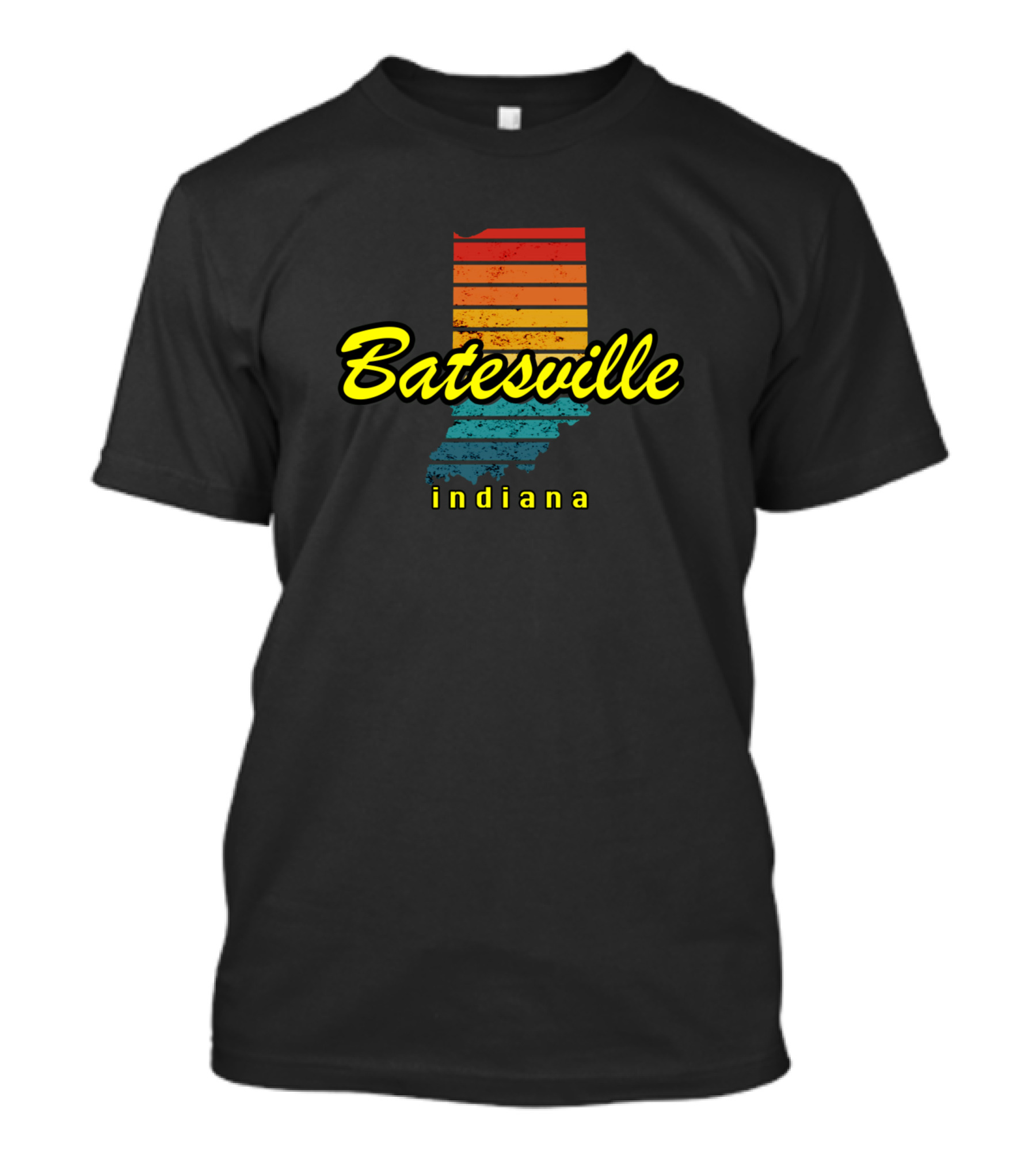 Batesville Indiana Retro State T-Shirt