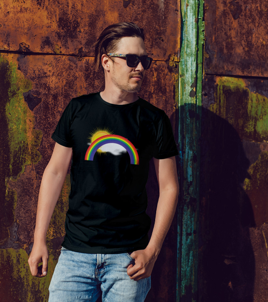 Try To Be A Rainbow In Someone's Cloud Maya Angelou T-Shirt