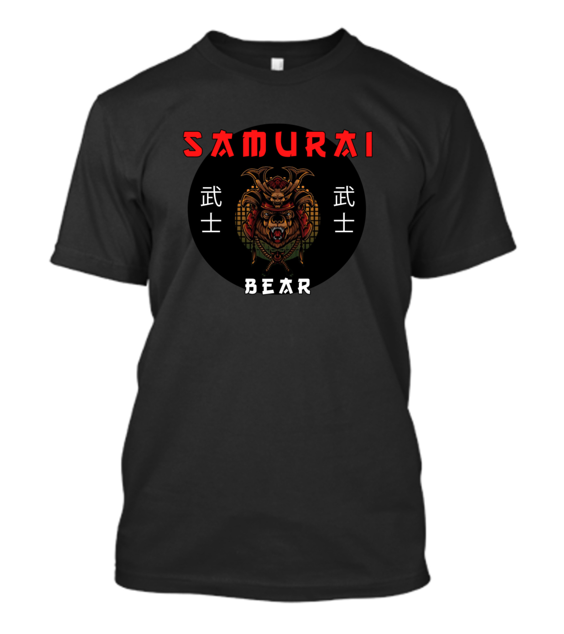 Samurai Bear 武士 Mask T-Shirt
