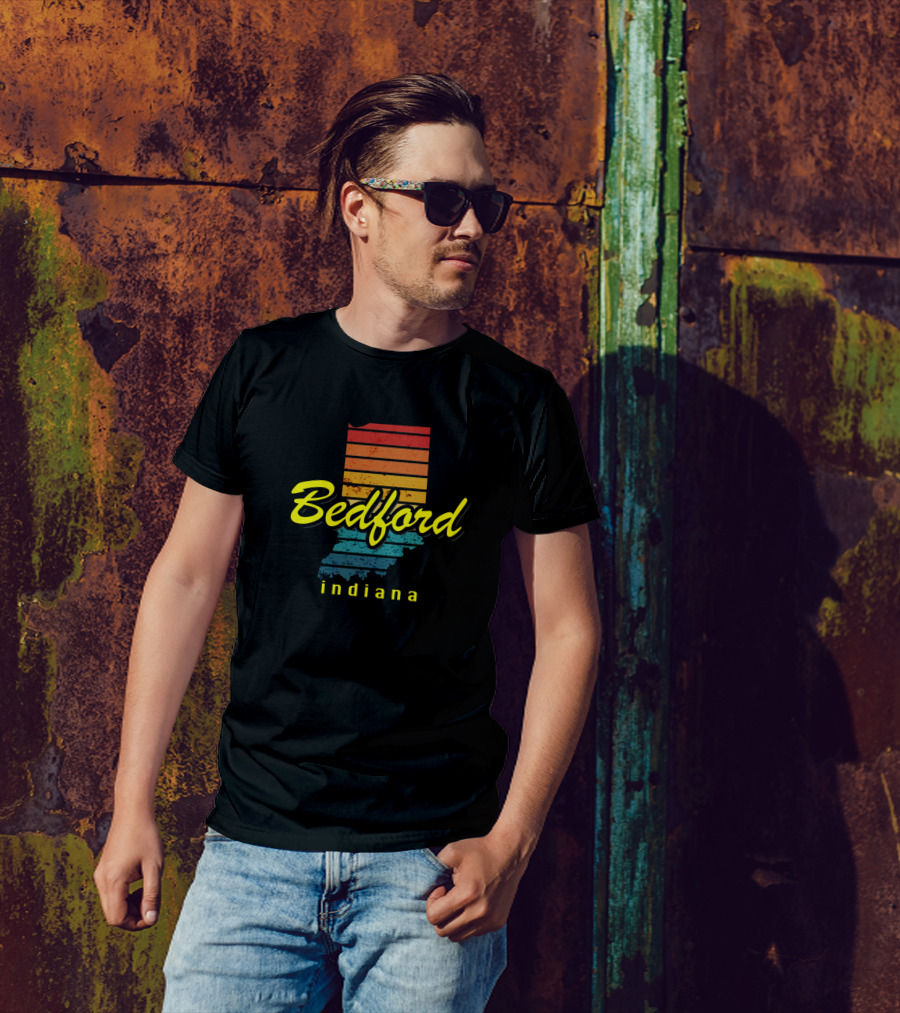 Bedford Indiana Retro State T-Shirt