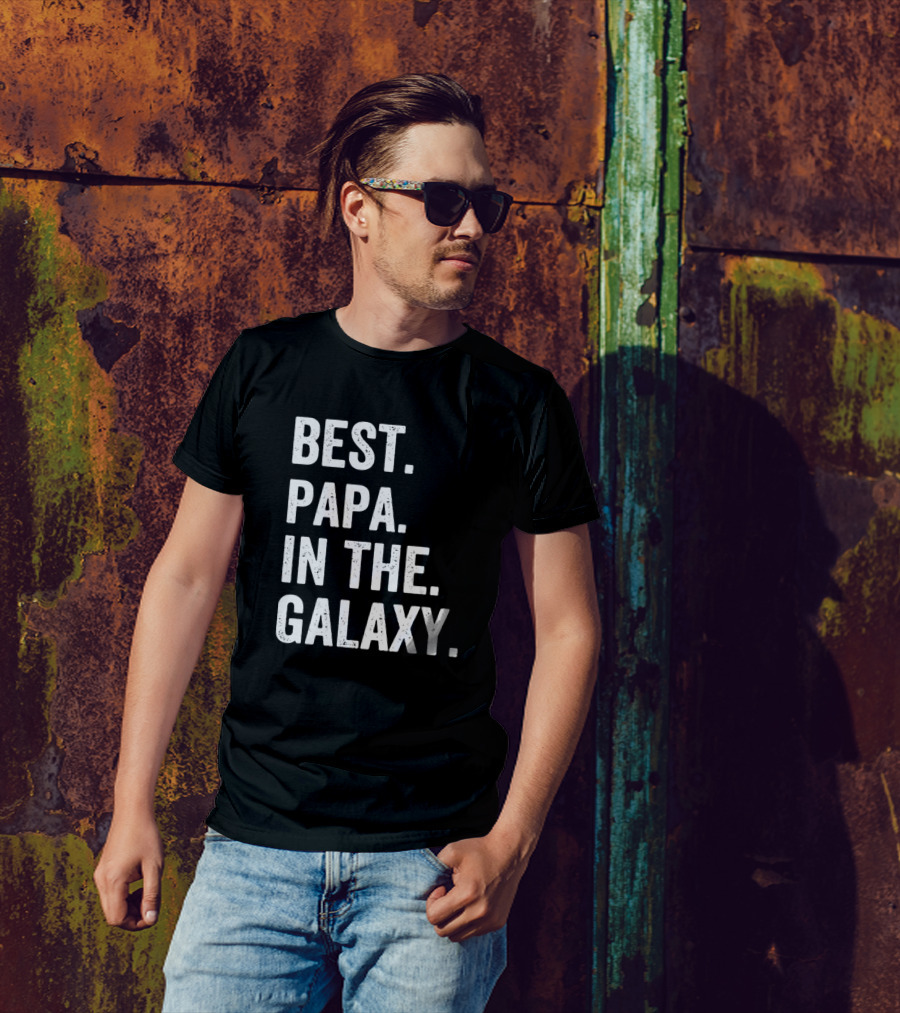 Best Papa In The Galaxy Star Wars T-Shirt