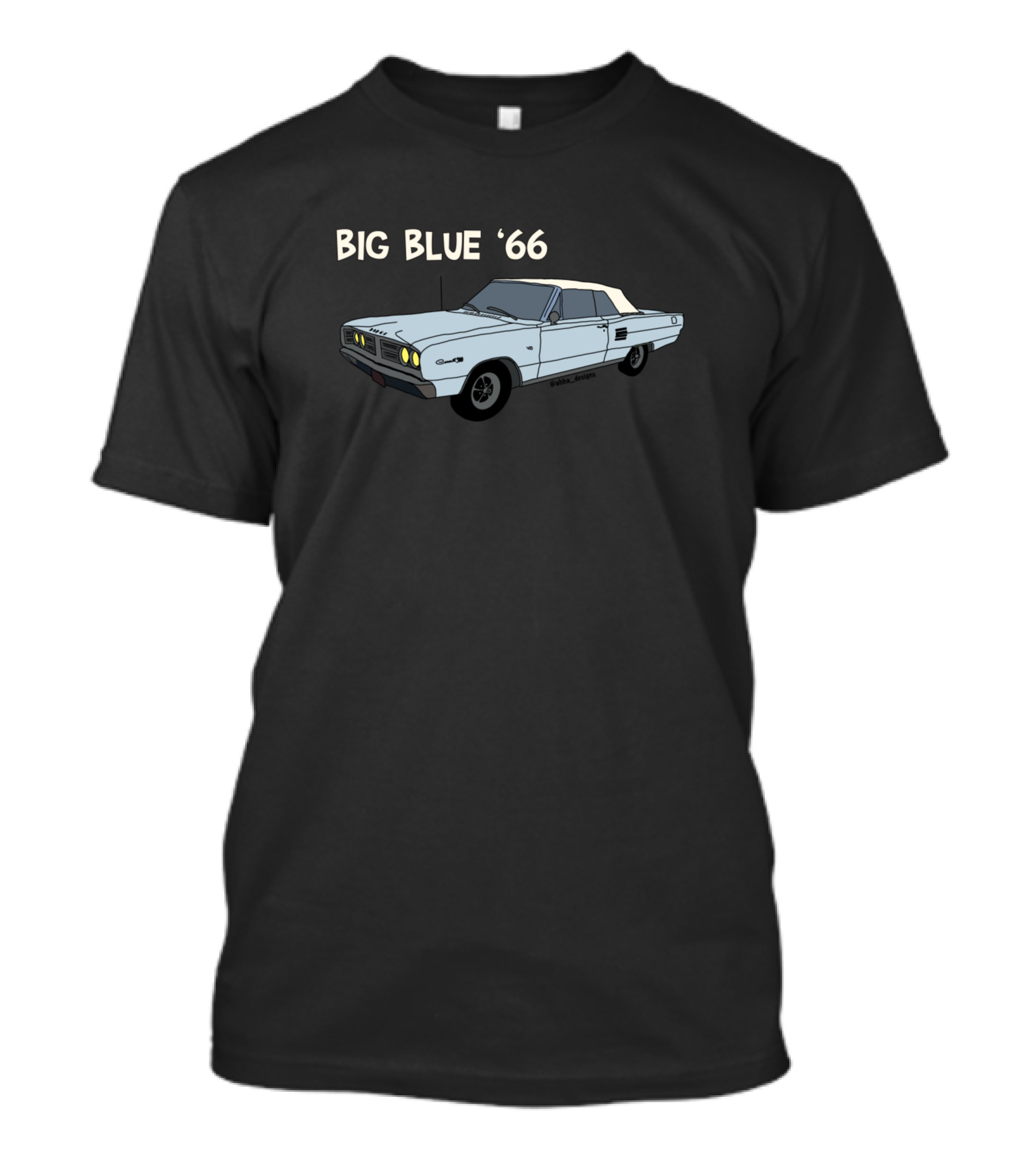BIG BLUE '66 Vintage Car T-Shirt