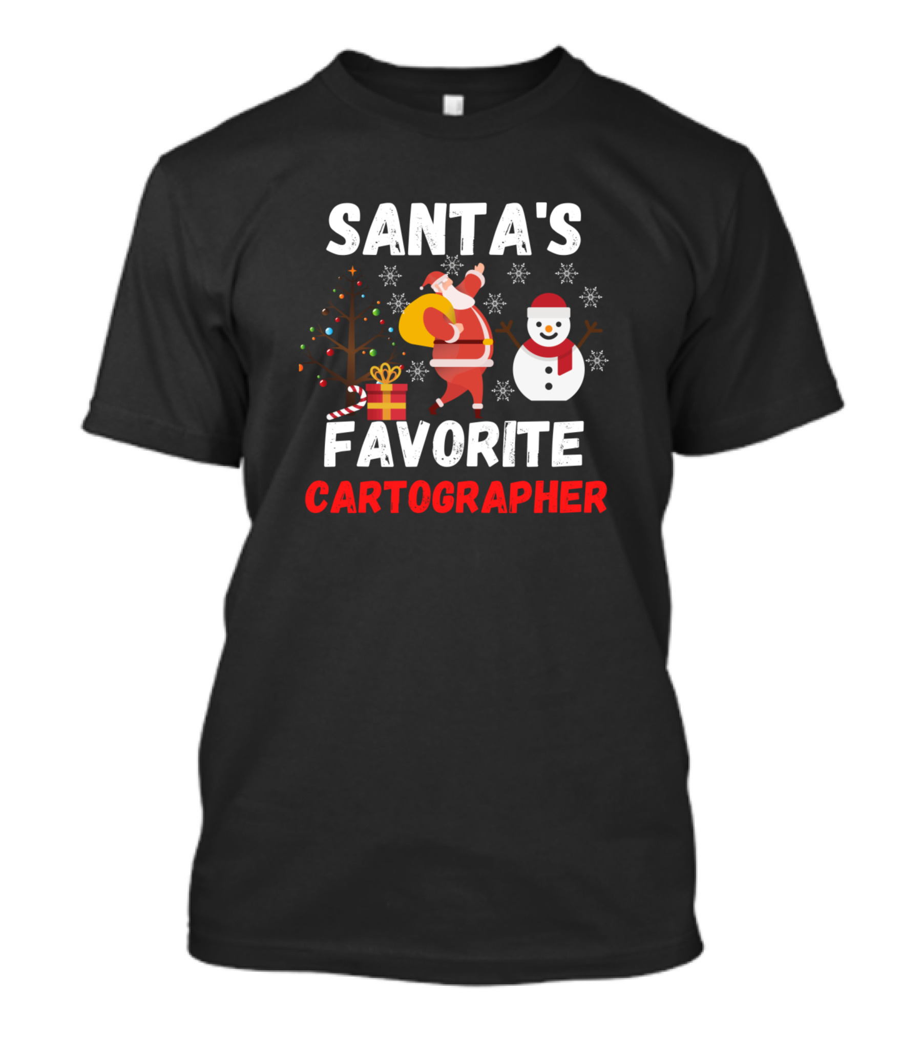 Santa's Favorite Cartographer T-Shirt