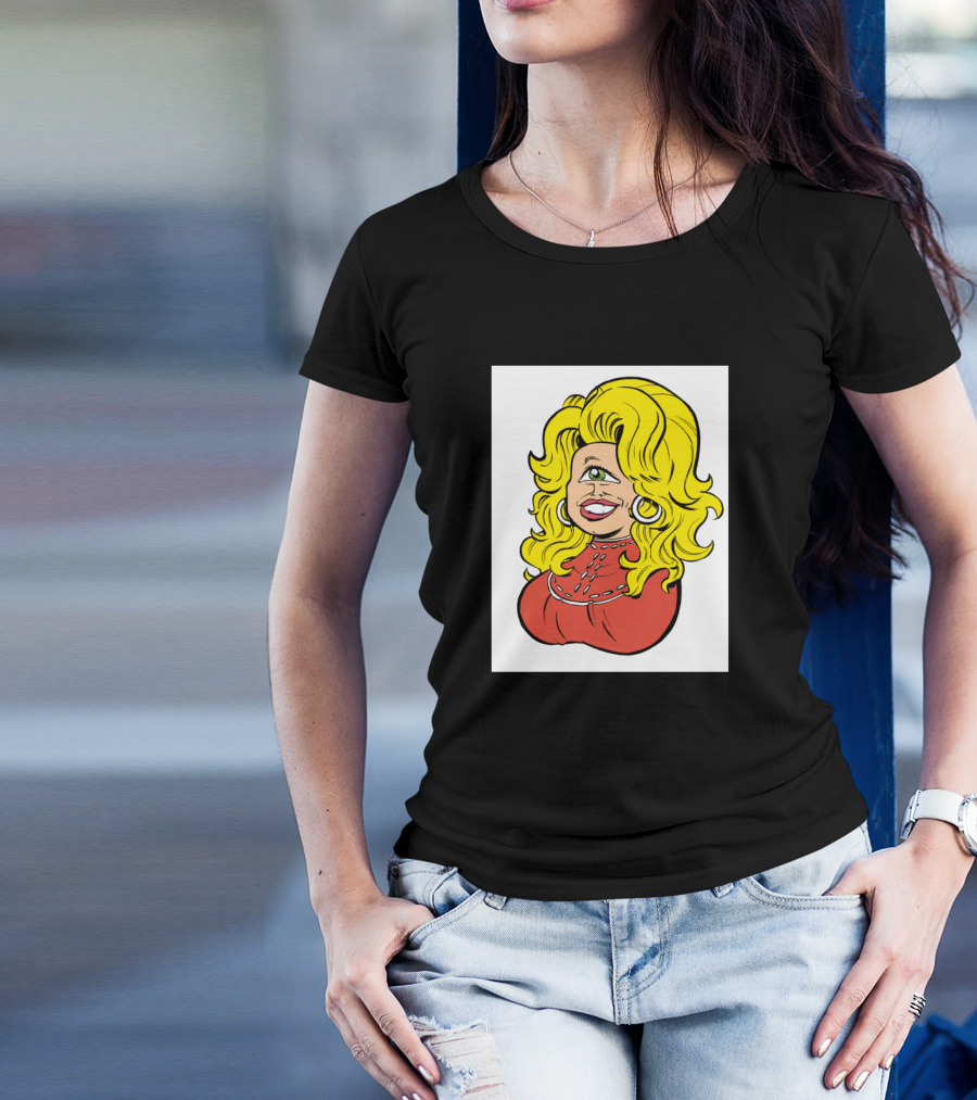 Cyclops Country Dolly Parton Image T-Shirt