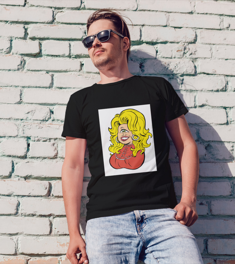 Cyclops Country Dolly Parton Image T-Shirt